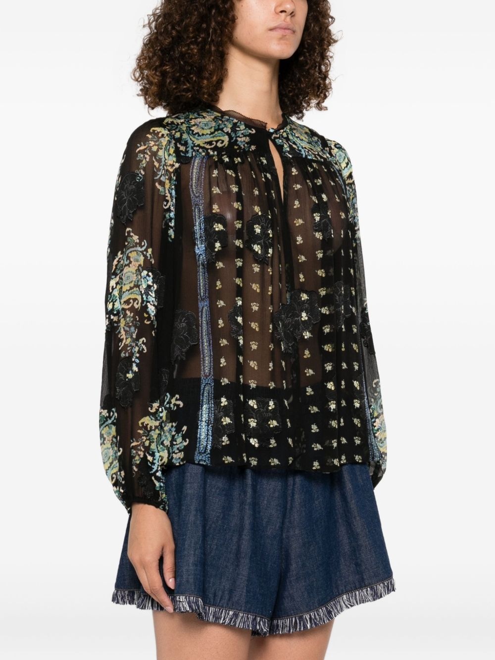 embroidered blouse - 3