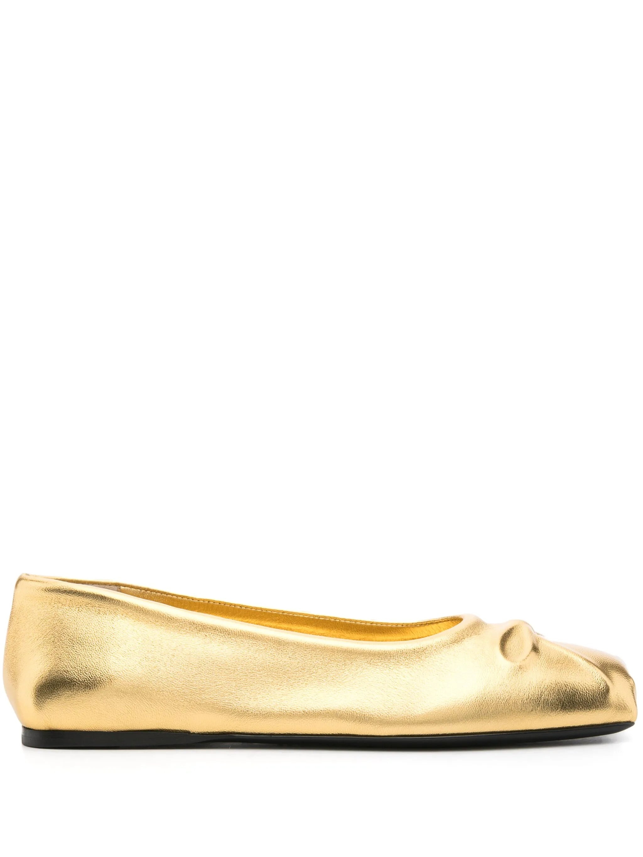 Bow-detail Ballet Flats - 1