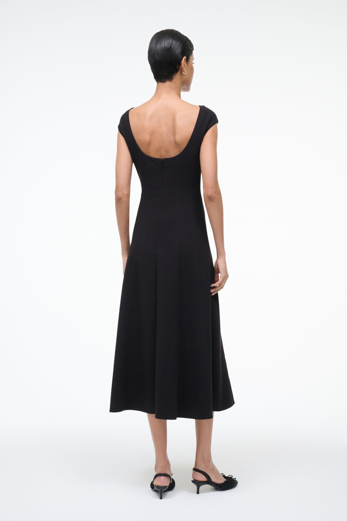 STAUD CHARLOTTE DRESS BLACK - 4