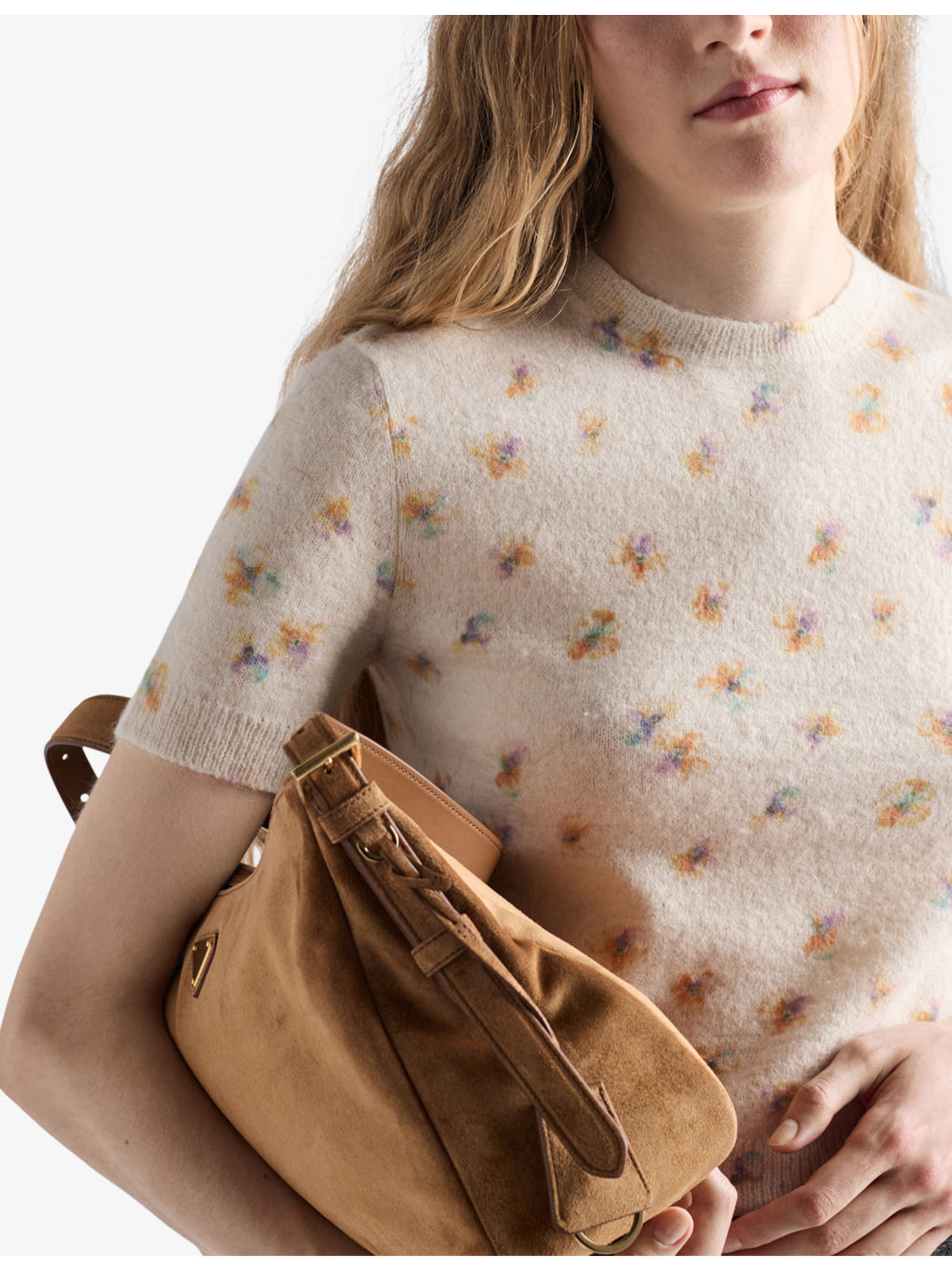 Floral-Intarsia Short-Sleeved Wool Jumper - 5