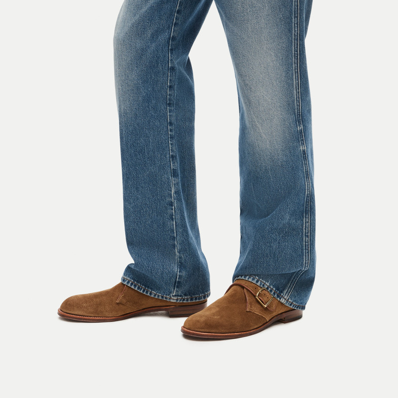 Alden® for J.Crew monk-strap dress shoes in suede 2