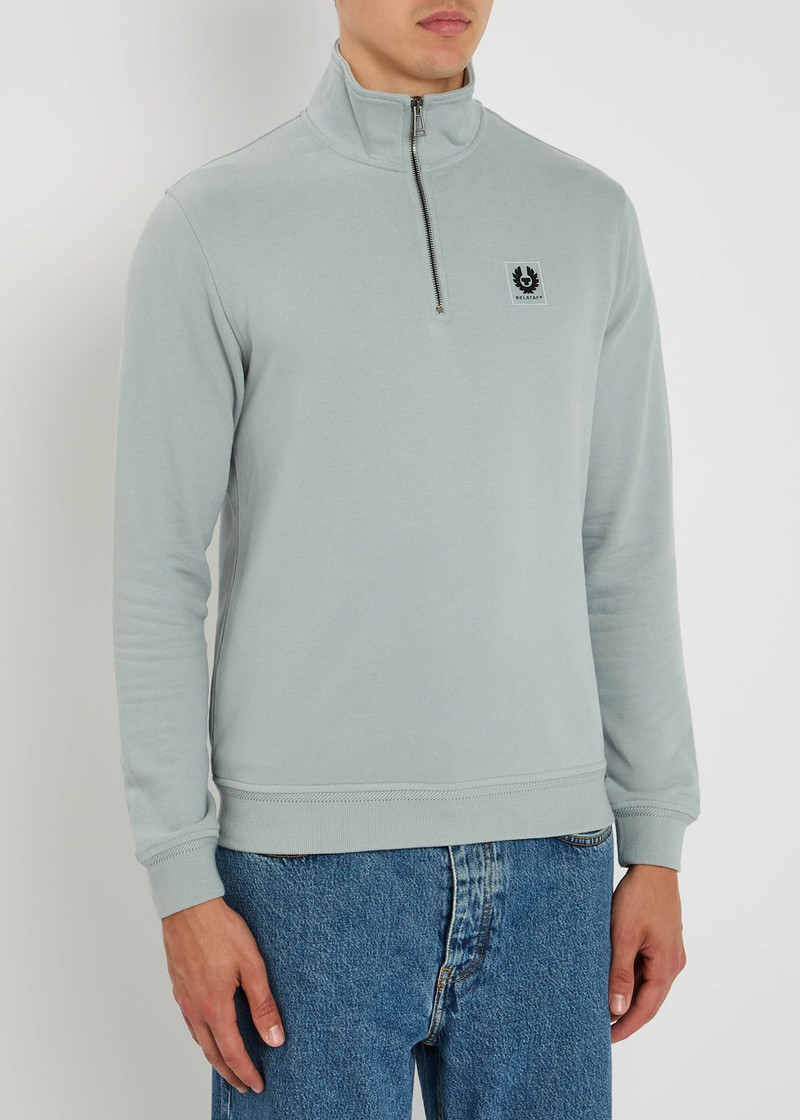 Belstaff Belstaff Half-zip Logo Cotton Sweatshirt outlook