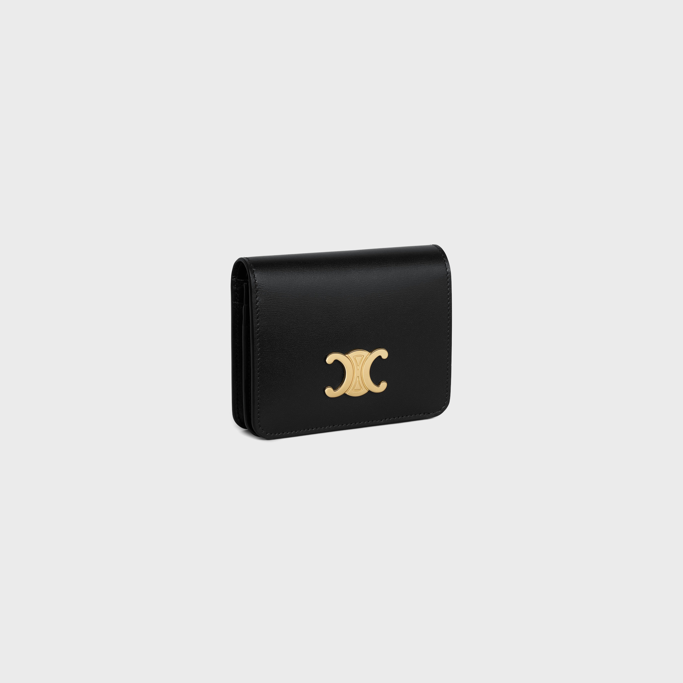 TRIOMPHE COMPACT WALLET in Shiny calfskin - 2