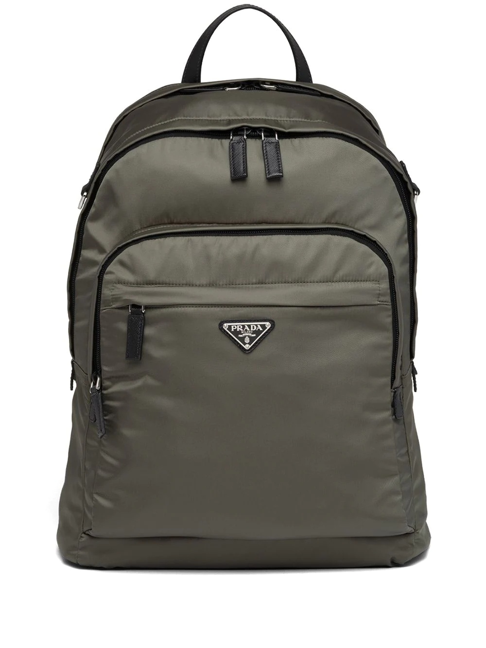 Re-Nylon logo-plaque backpack - 1