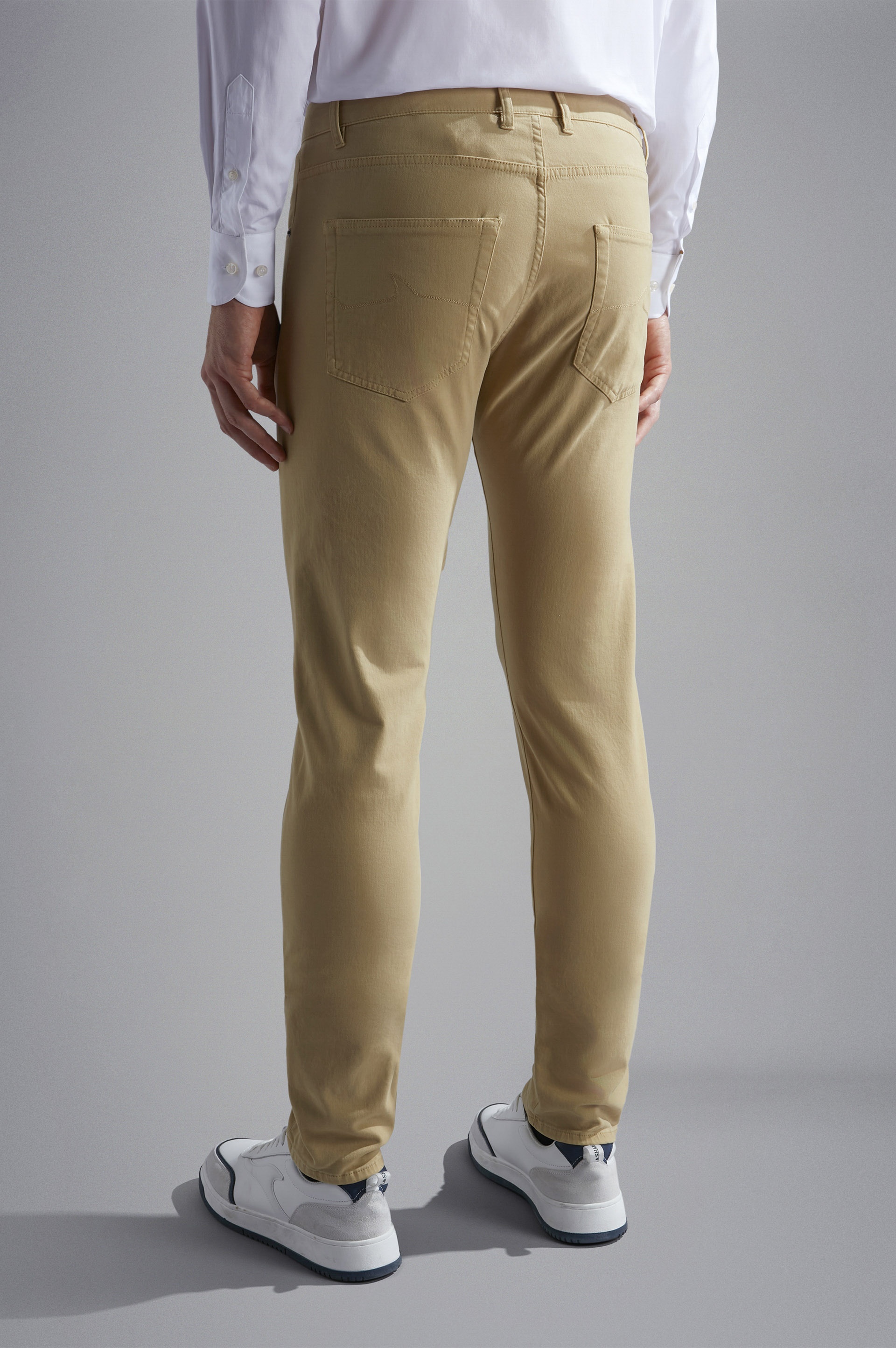 STRETCH COTTON 5 POCKETS TROUSERS - 3