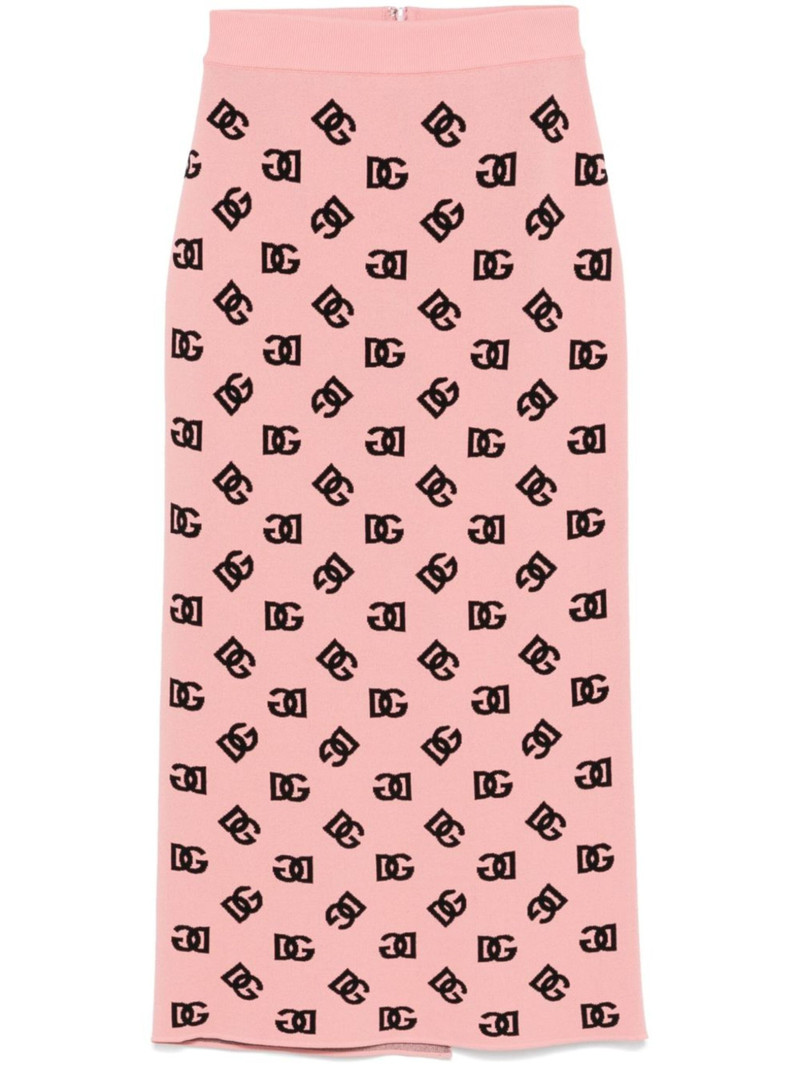 DG-jacquard pencil skirt - 1