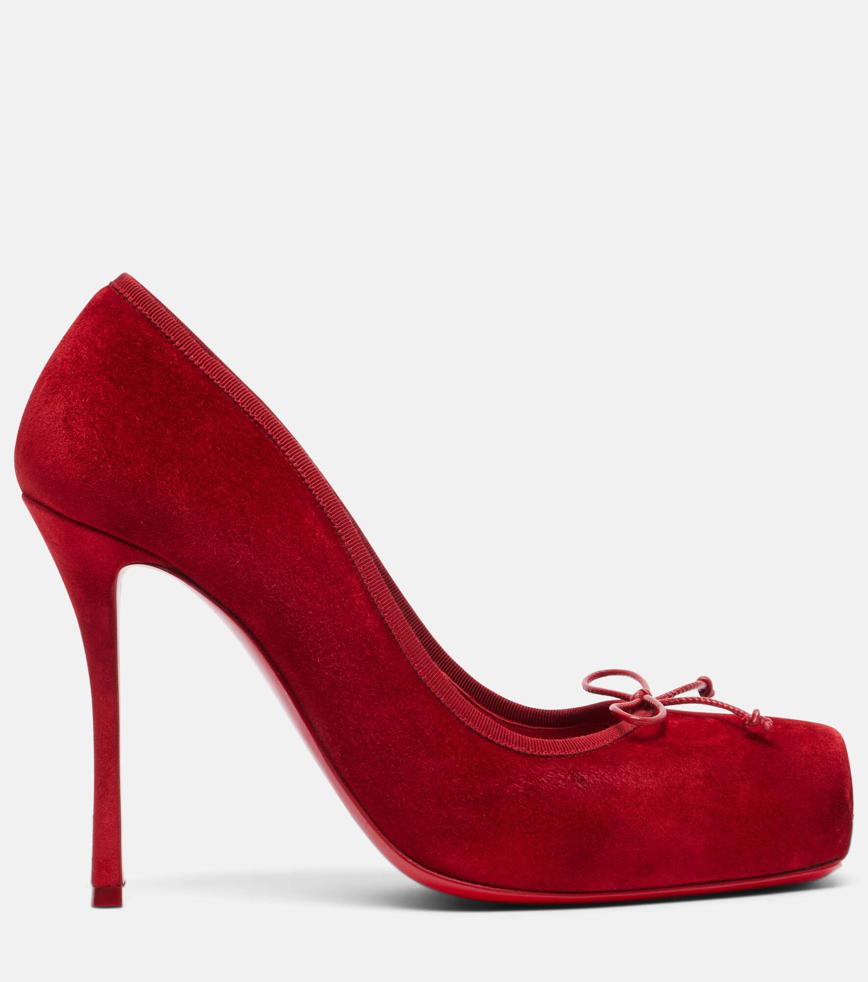 Cassia Nodo 100 suede pumps - 4