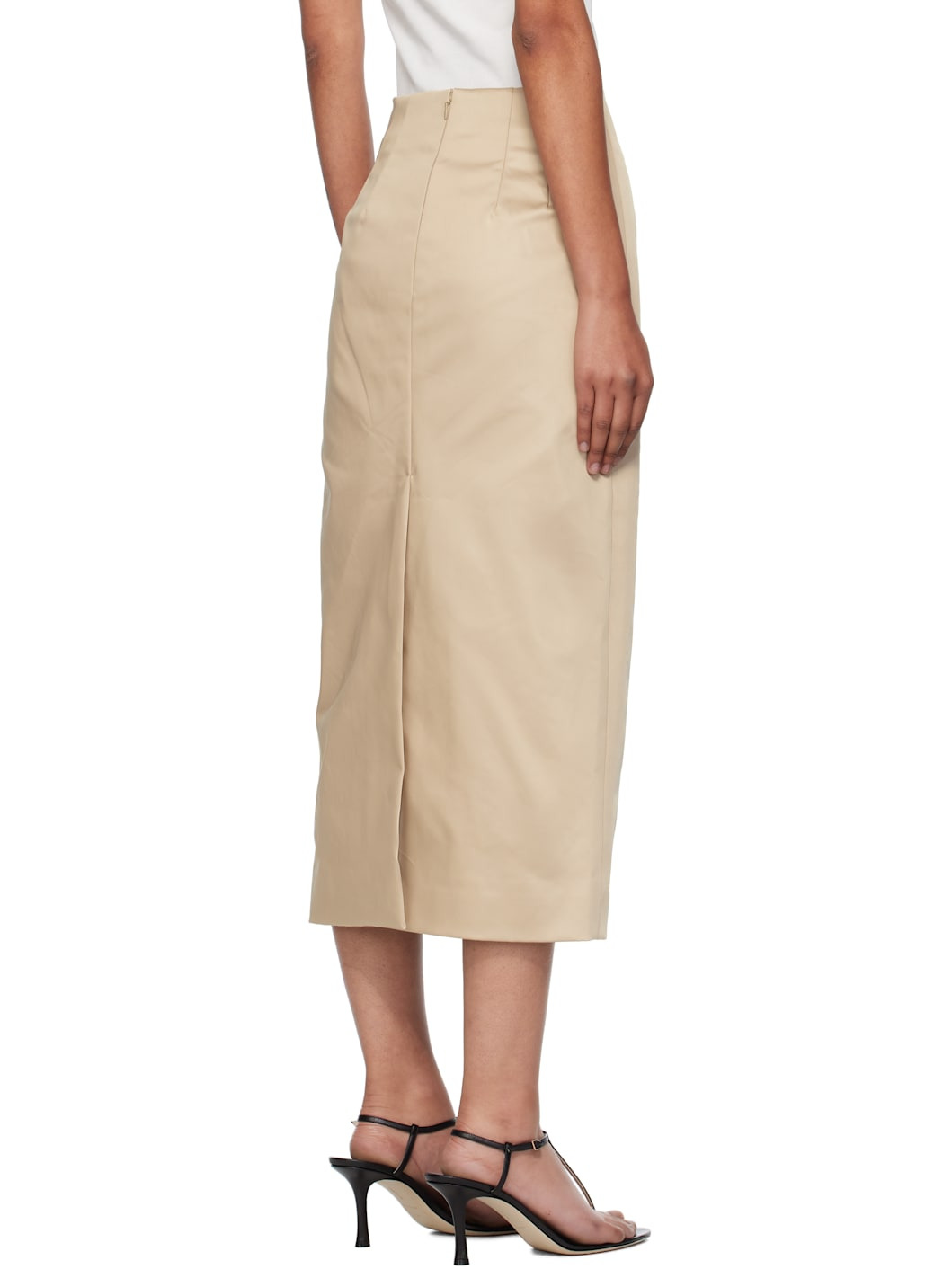 Beige Marisol Midi Skirt - 3