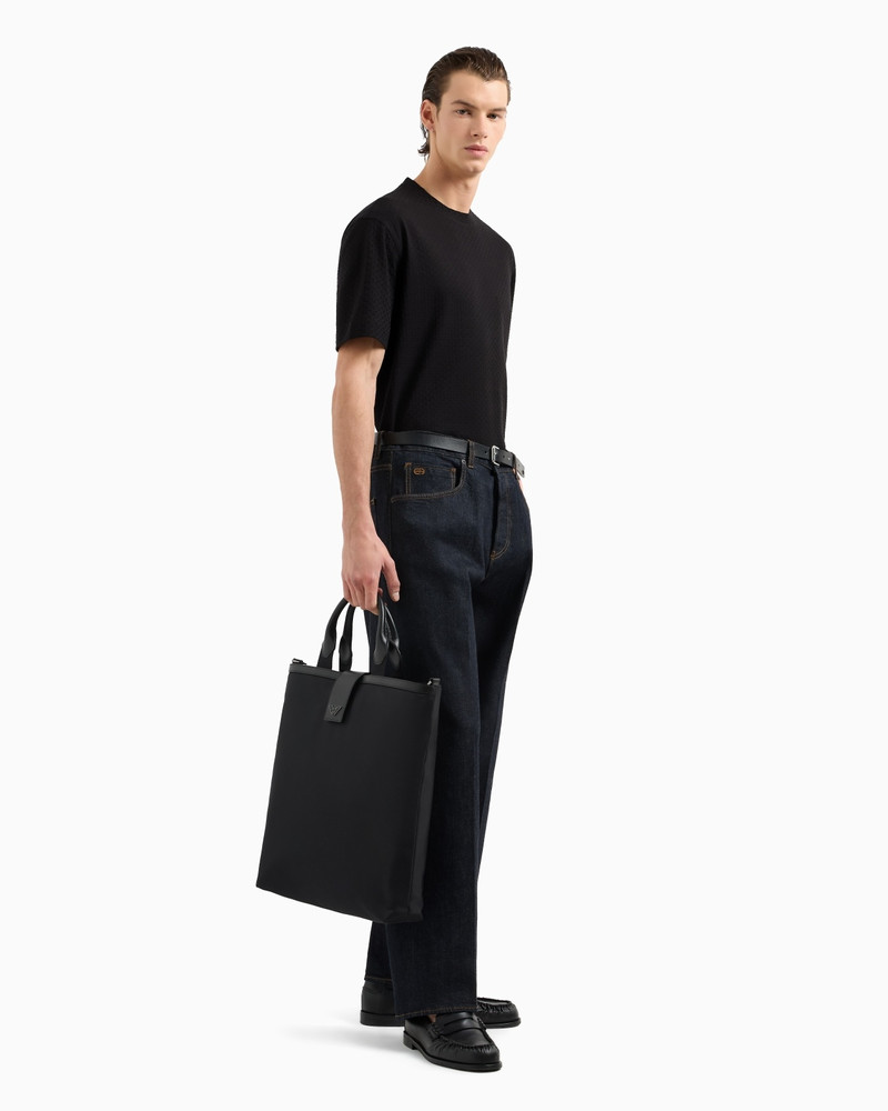 EMPORIO ARMANI JACQUARD JERSEY T-SHIRT outlook