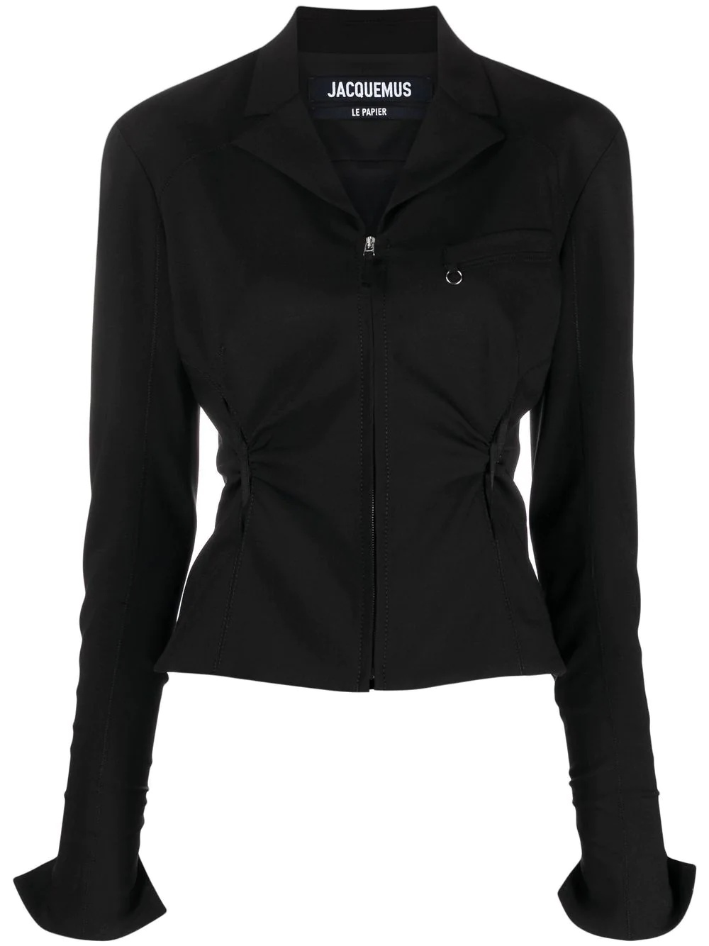 Neru cut-out zip-up fitted jacket - 1