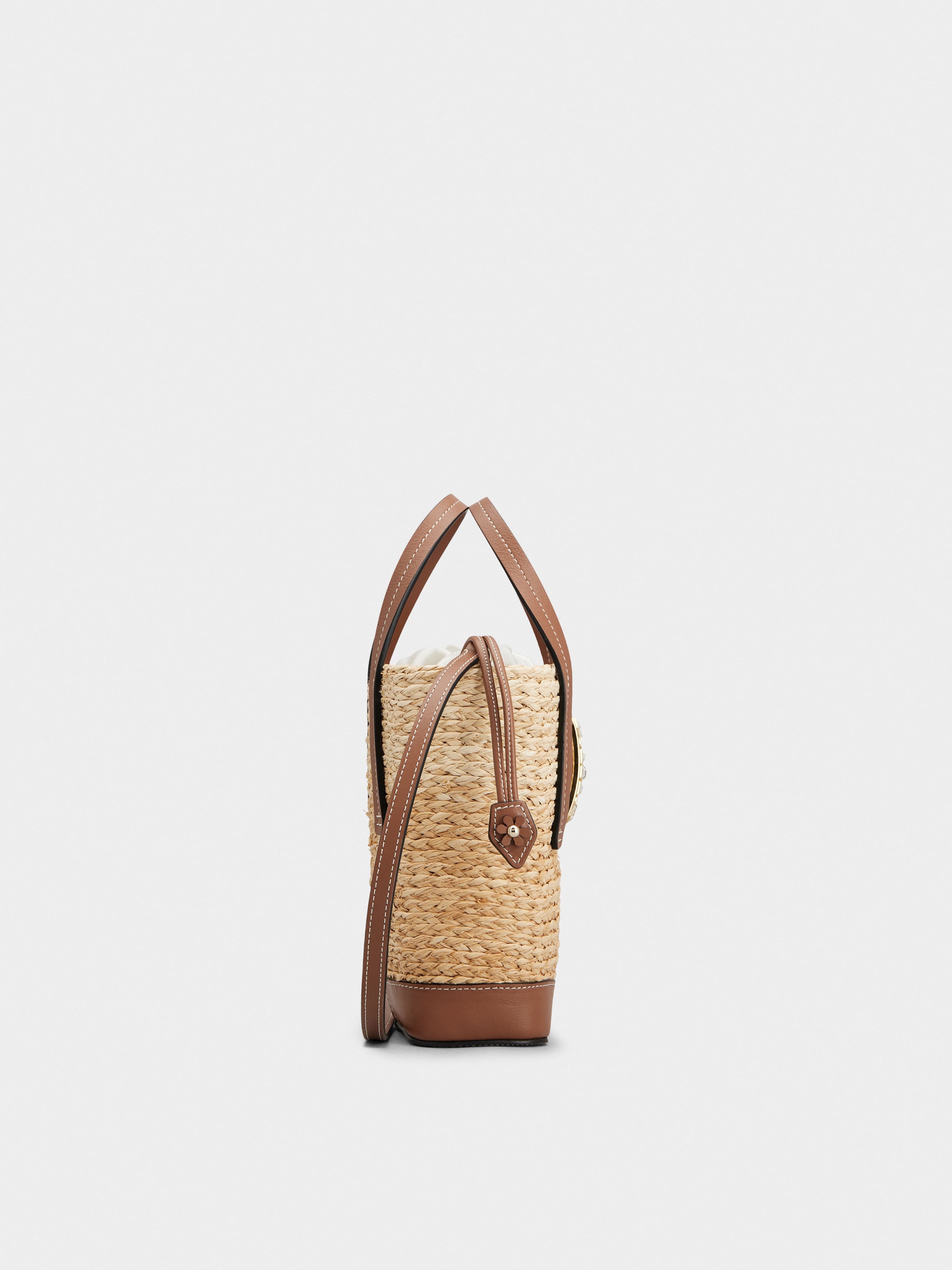 Viv' Skate Bucket Bag in raffia - 2