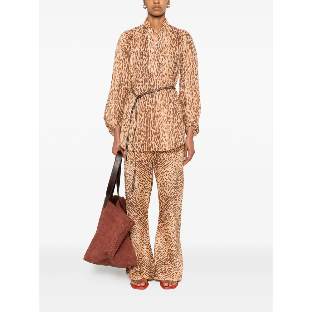 Zimmermann Neutrals Trousers - Palazzo Pants Women - 2