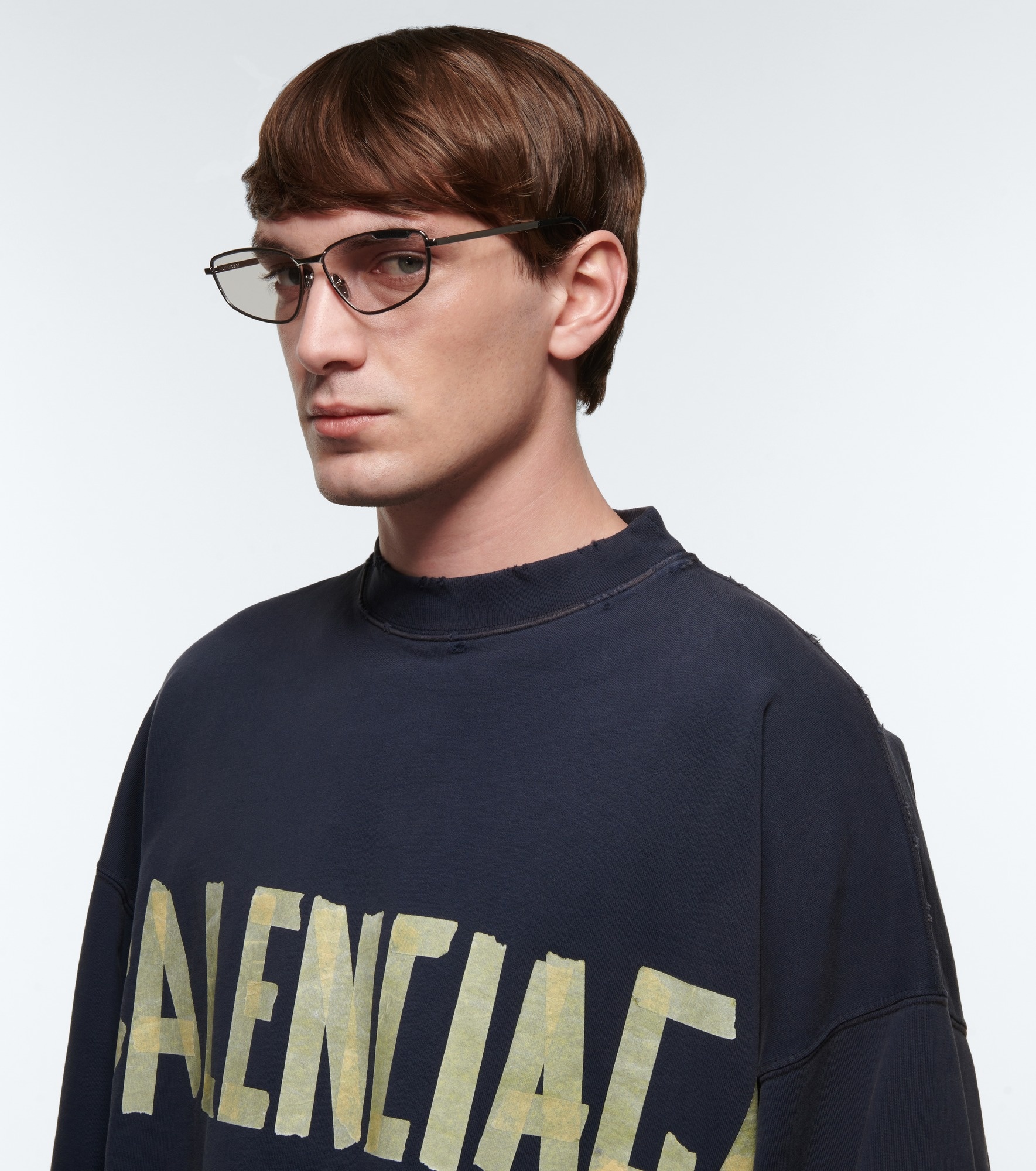Silver Rectangular Glasses - 2