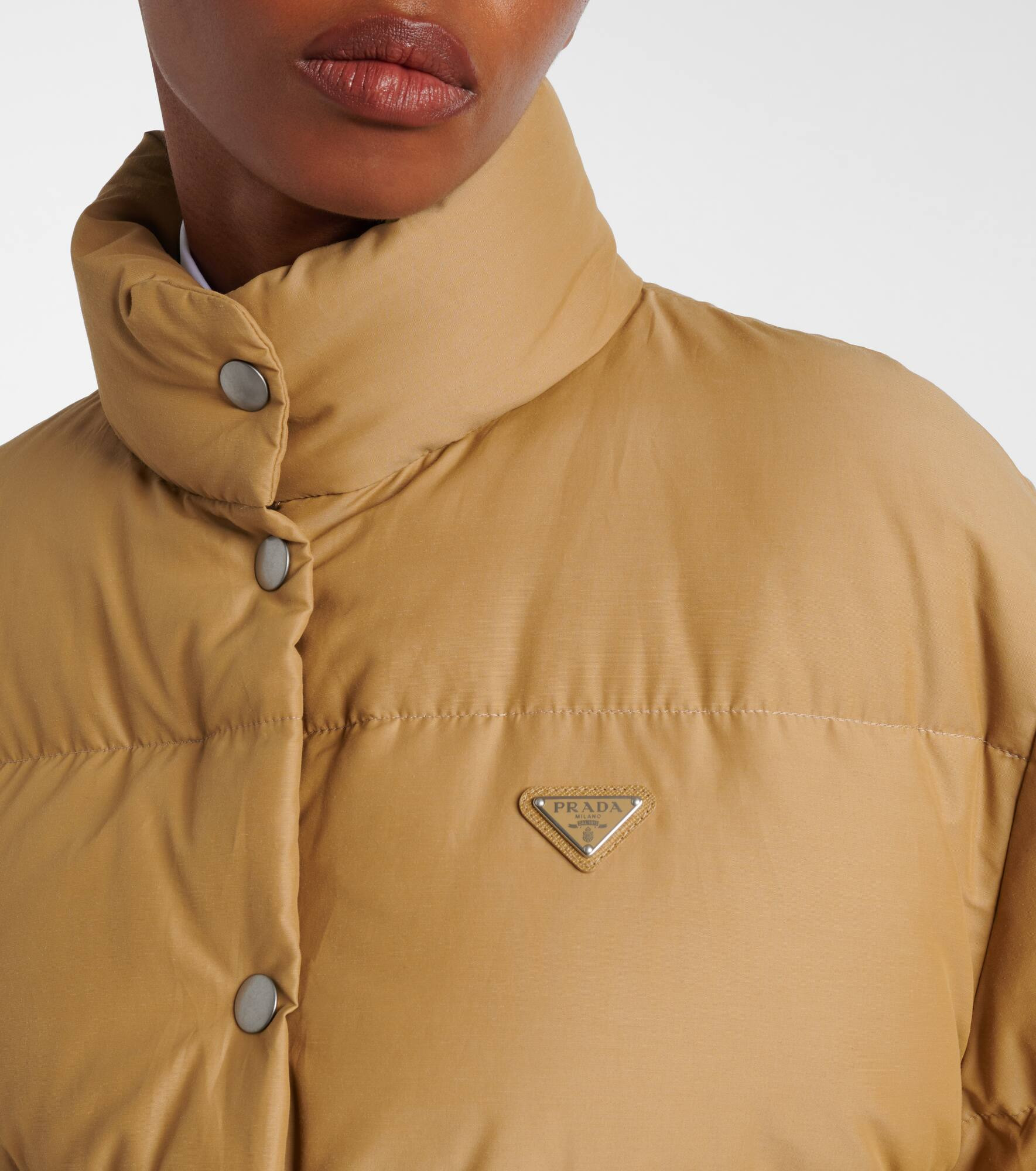 Logo cotton-blend puffer jacket - 4