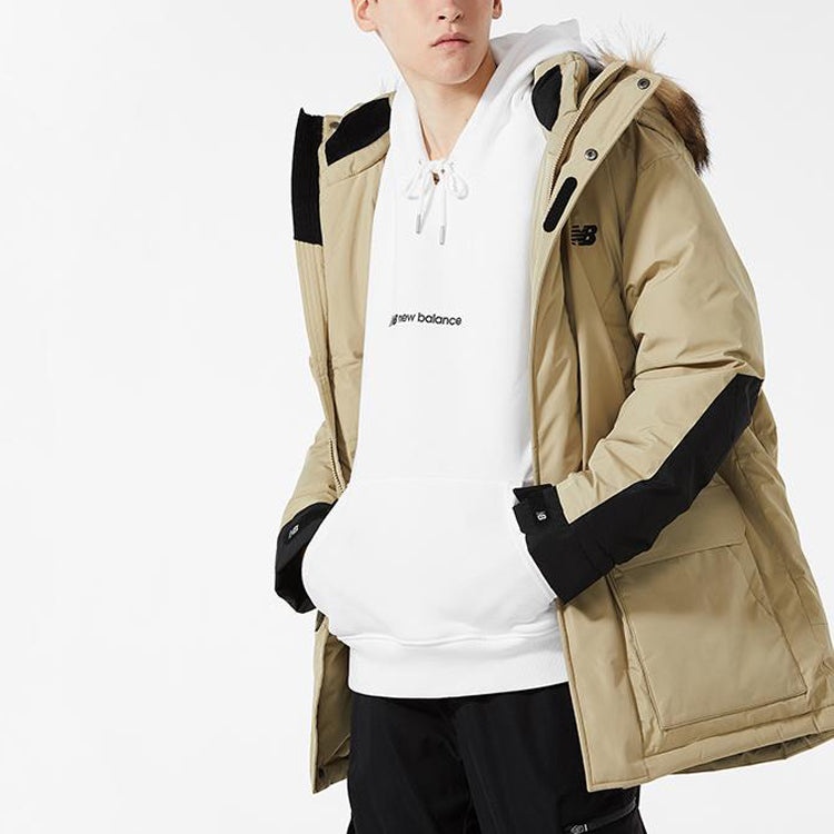 New Balance Lifestyle Down Puffer Jacket 'Beige Black' NP943021-BEI - 6