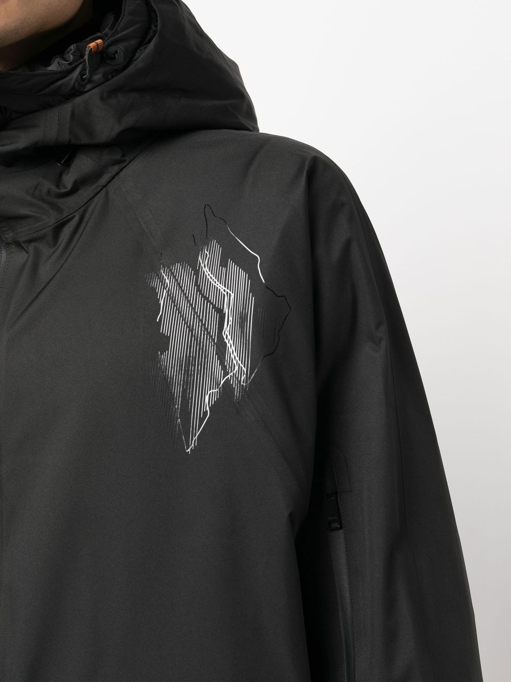 zipped-up hooded jacket - 5