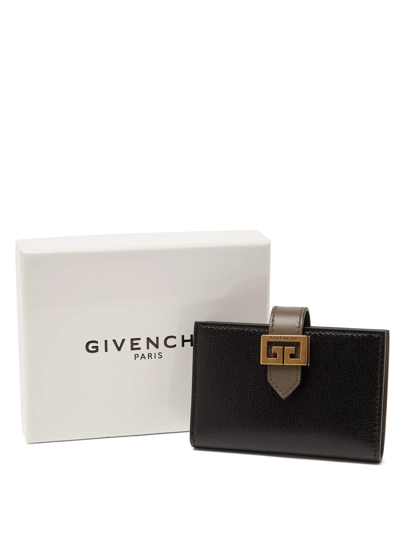 GV3 logo-buckle leather bi-fold cardholder - 4