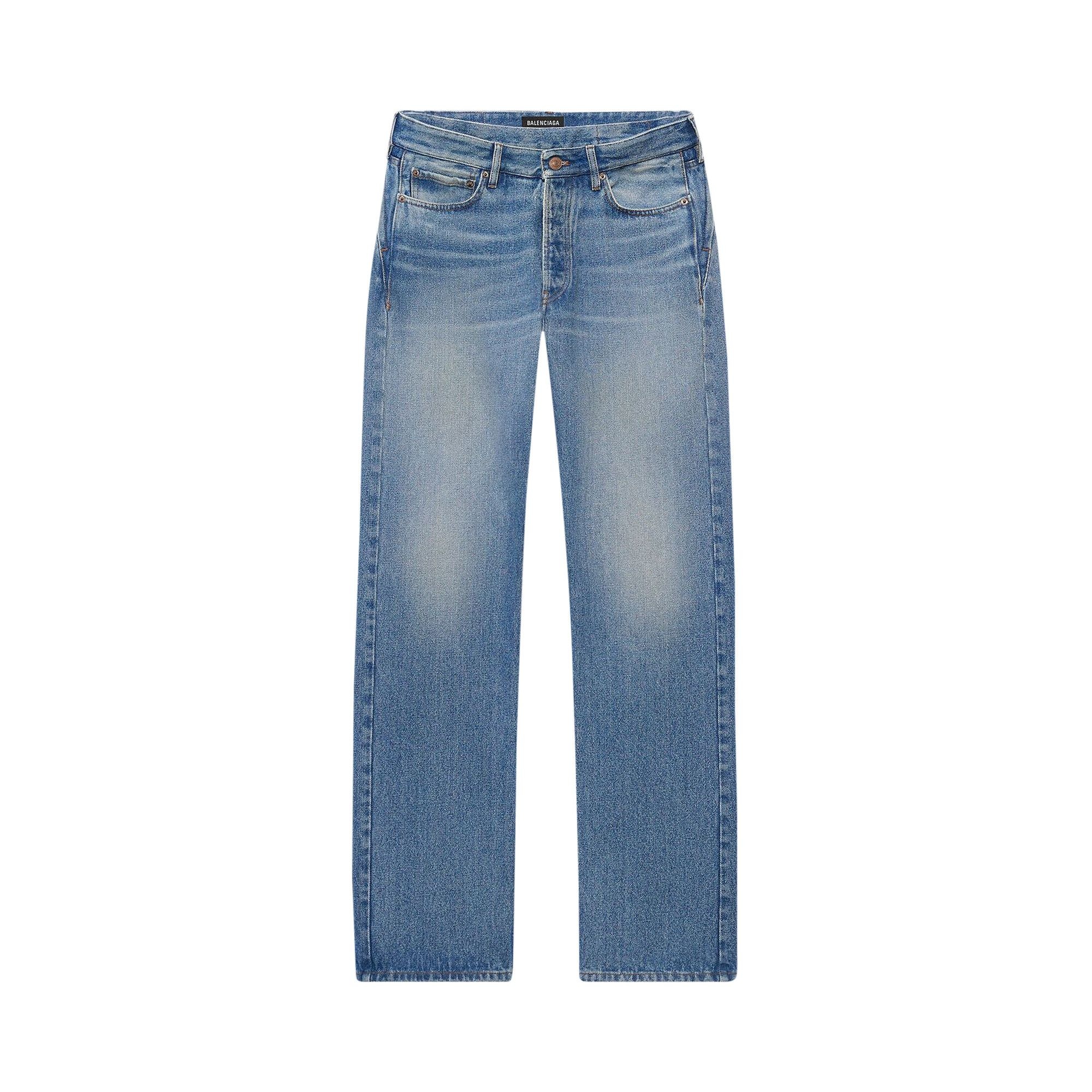 Balenciaga Oversized Cargo Jeans 'Medium Vintage Indigo' - 1