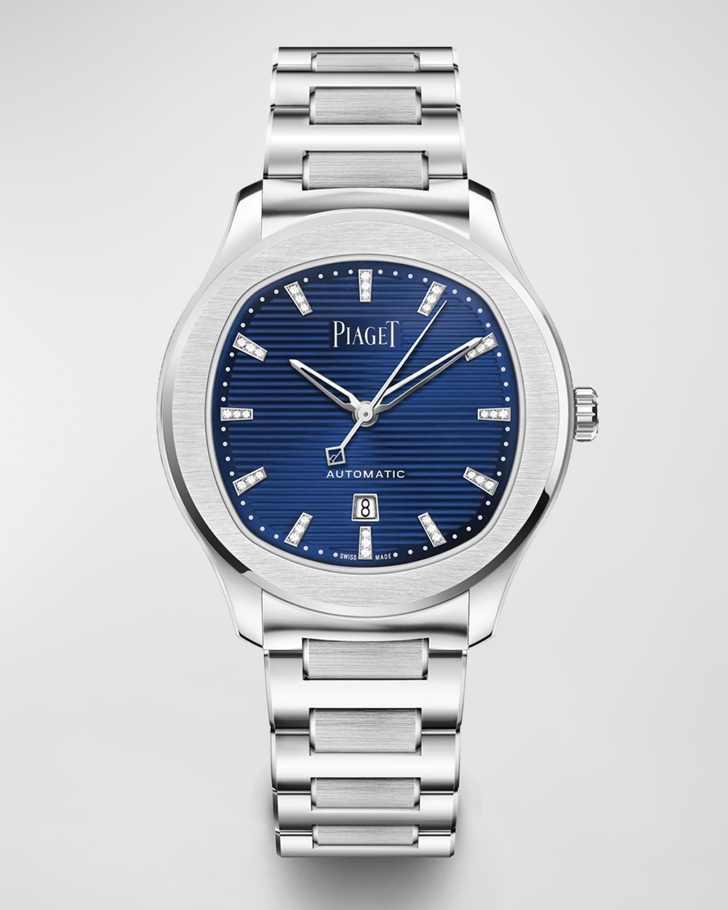 36mm Polo Watch with Bracelet Strap, Blue - 1