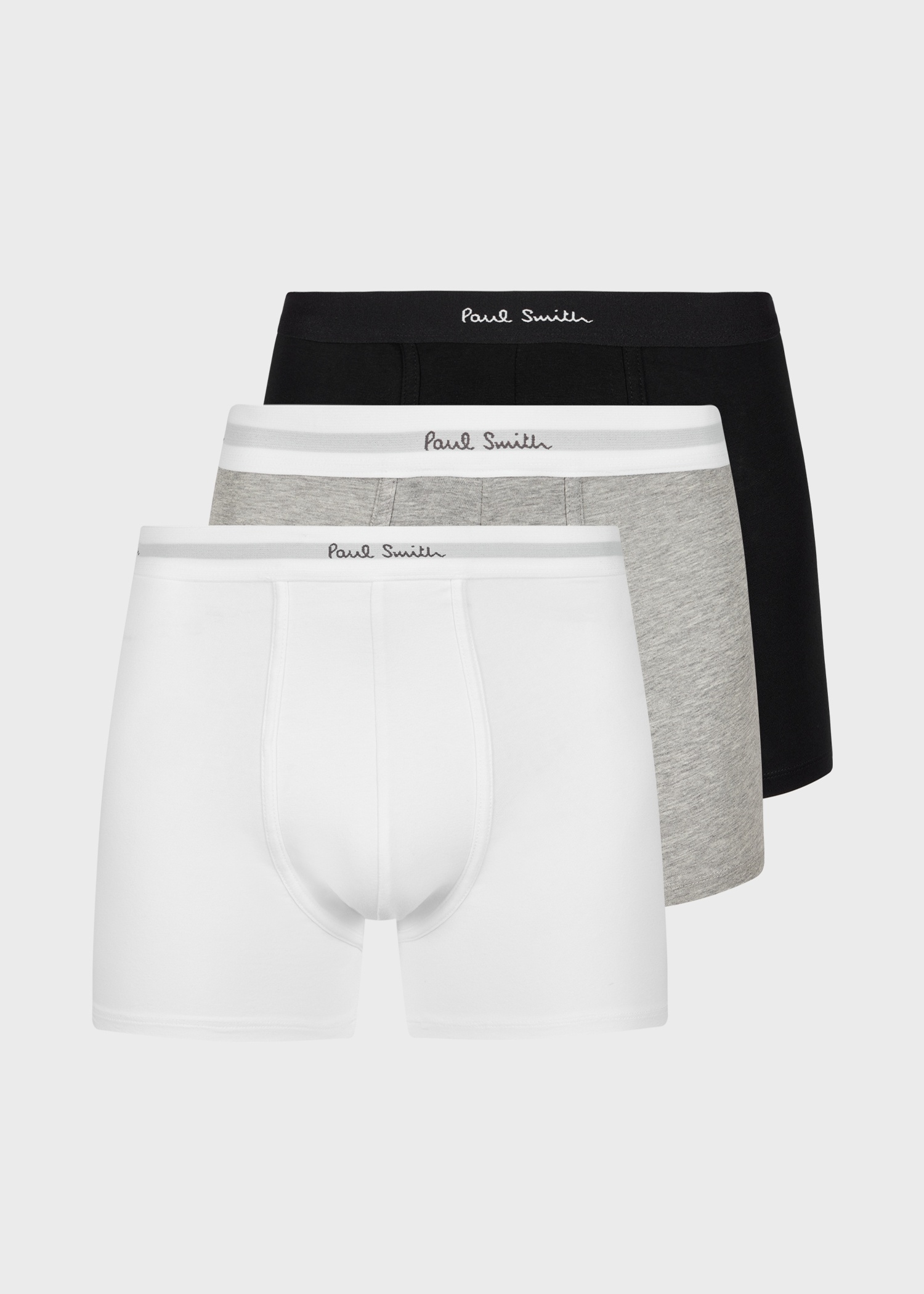 Long Plain Boxer Briefs Three Pack - 1