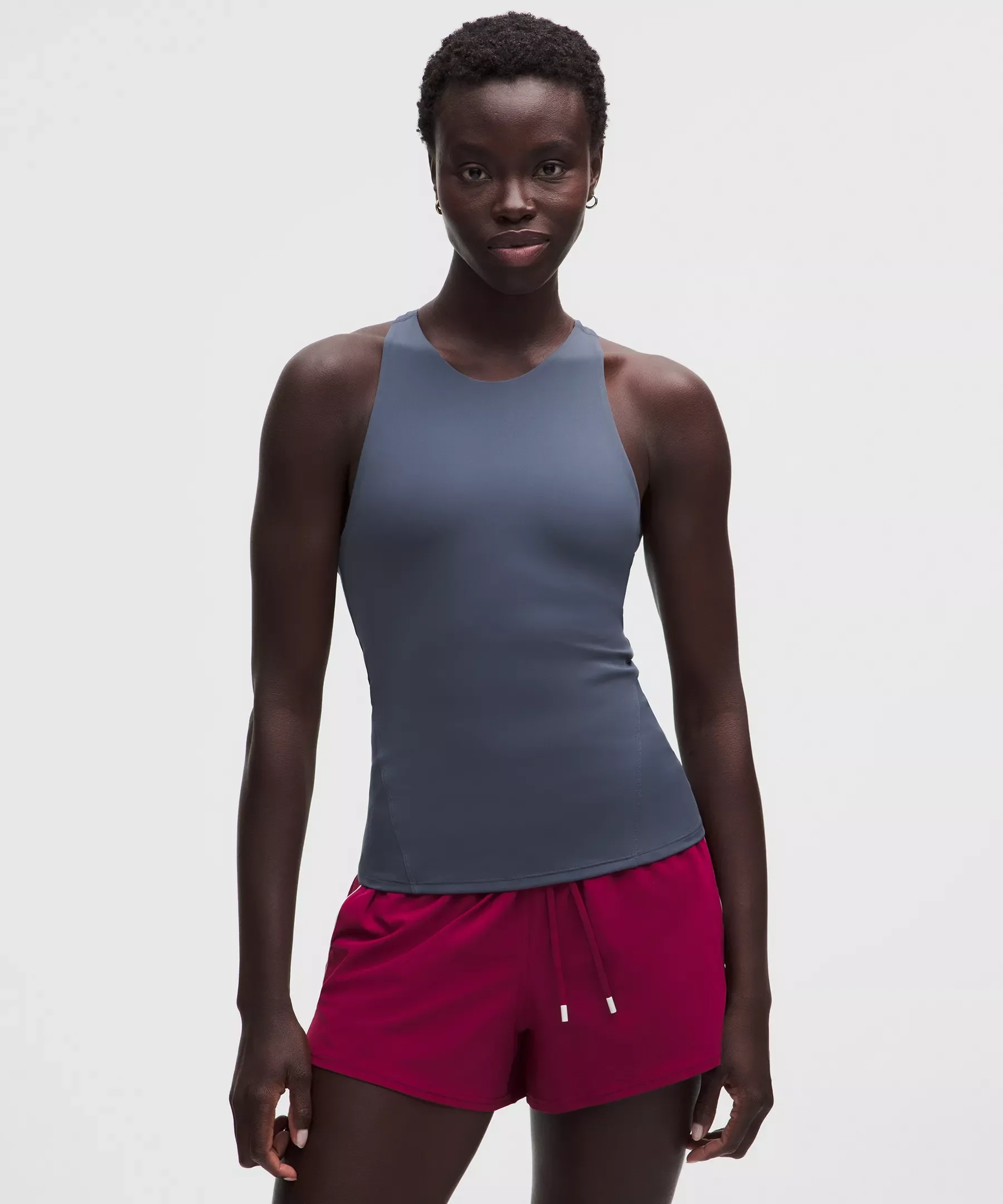 Racerback High-Neck Tennis Tank Top *B/C Cup - 1