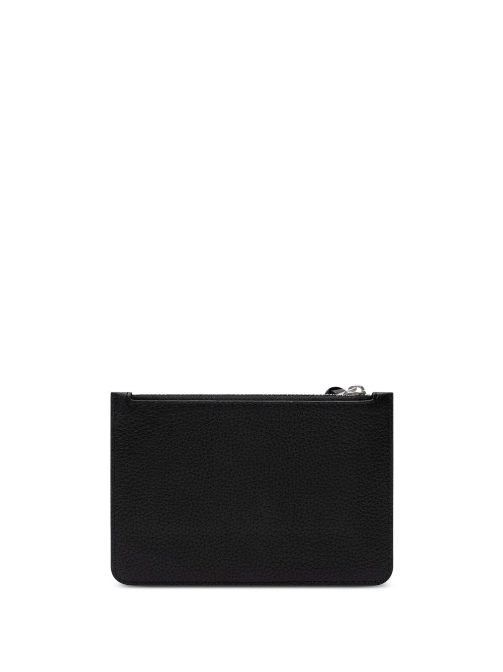 AC grained-texture leather purse - 2