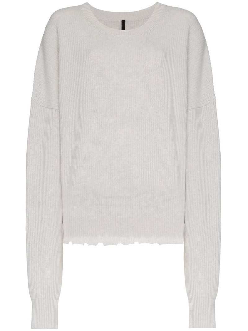 long sleeve wool blend sweater 1