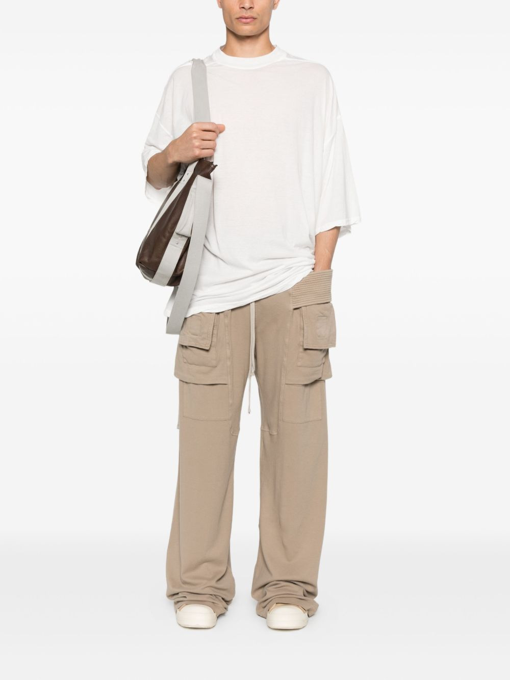 cargo-pocket track pants - 2