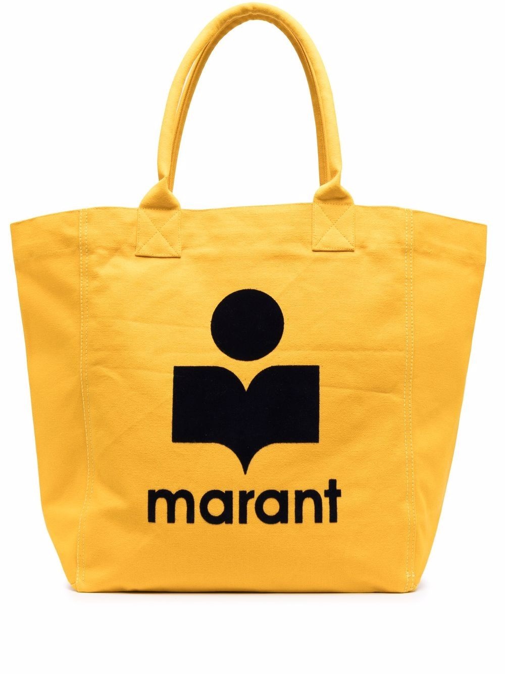 logo-print cotton tote - 1