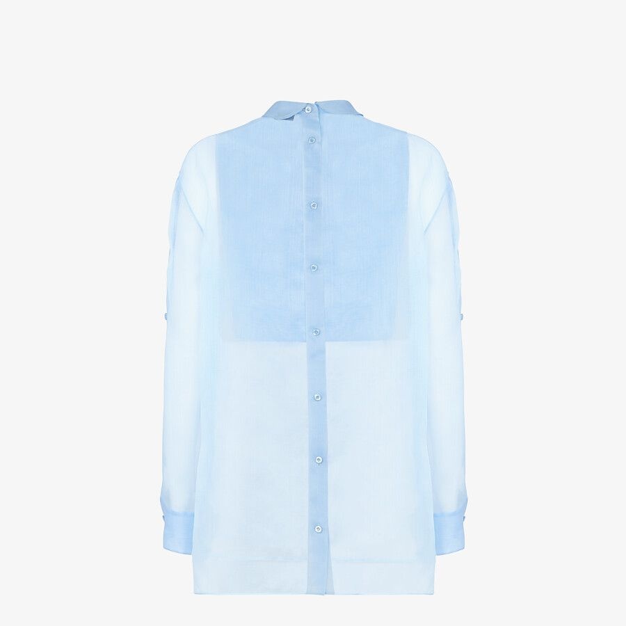 Light blue silk shirt - 2