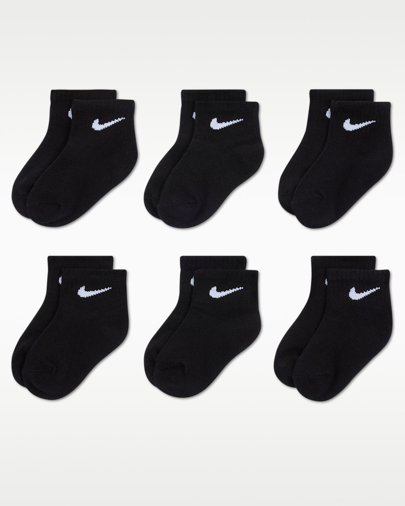 Nike Swoosh Baby Ankle Socks (6 Pairs) 1