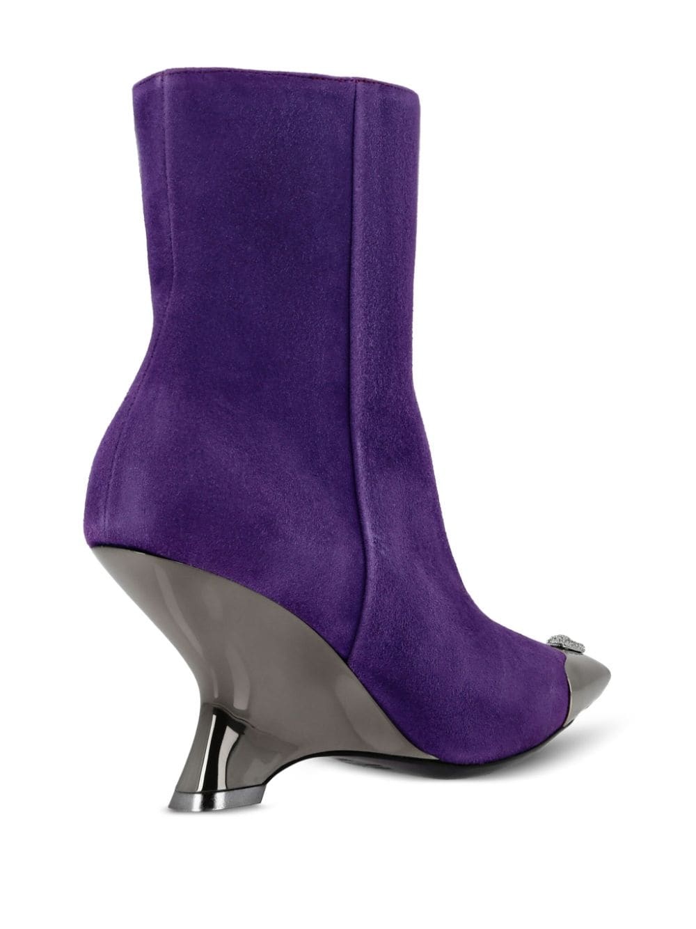 105mm logo-embellished wedge boots - 3