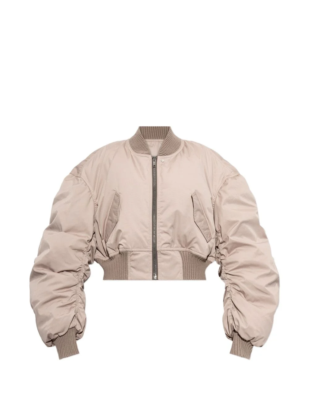 padded cropped bomber jacket - 1