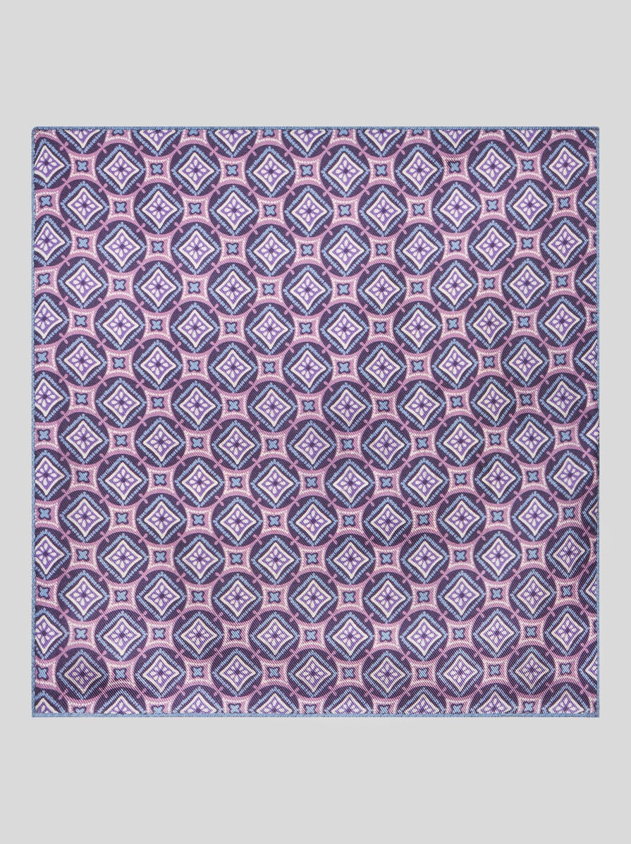 PRINTED SILK POCKET SQUARE - 3