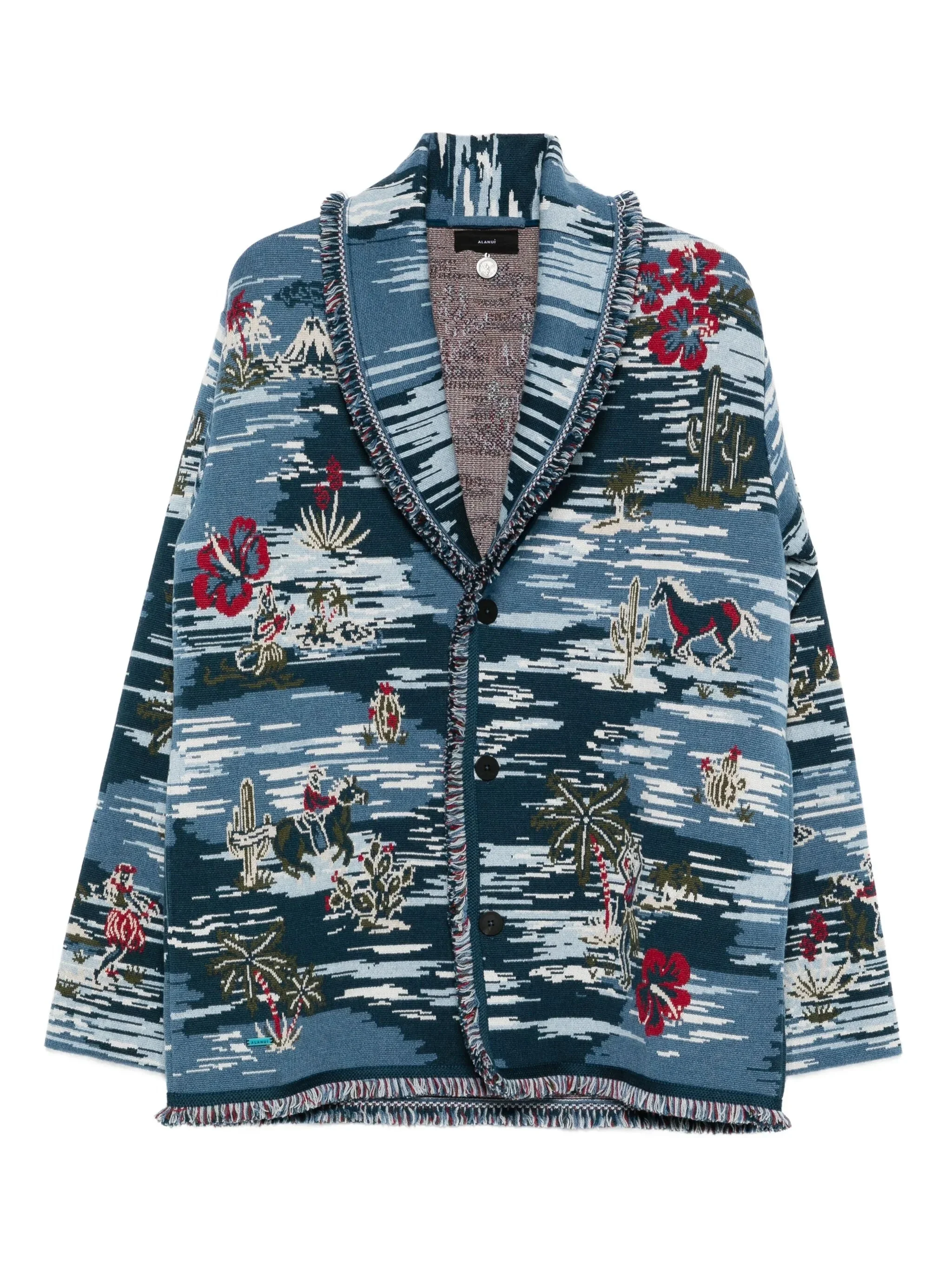 Alanui Fringed Patterned Cardigan - 1