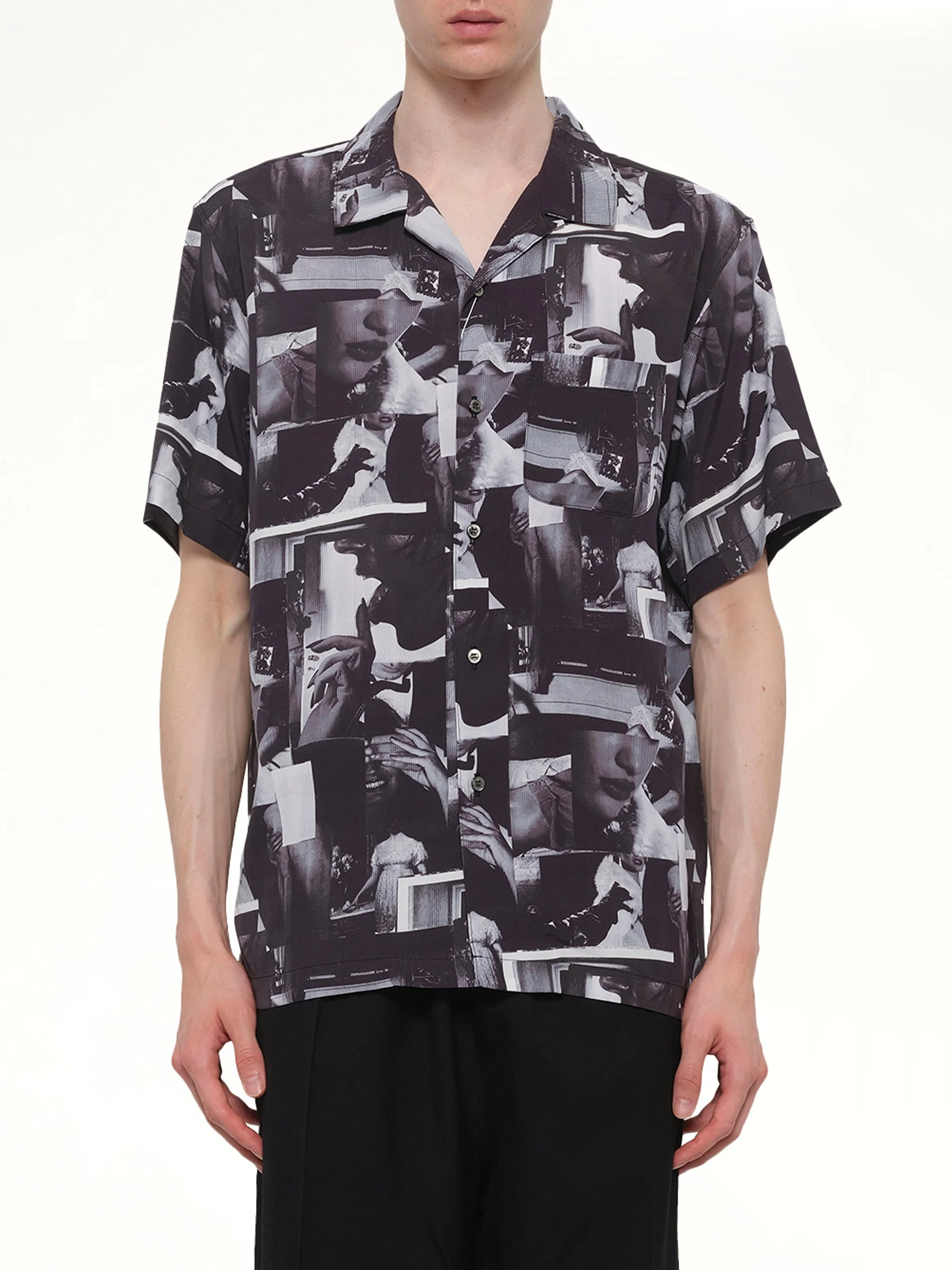 Printed Still Shirt in Black - 1