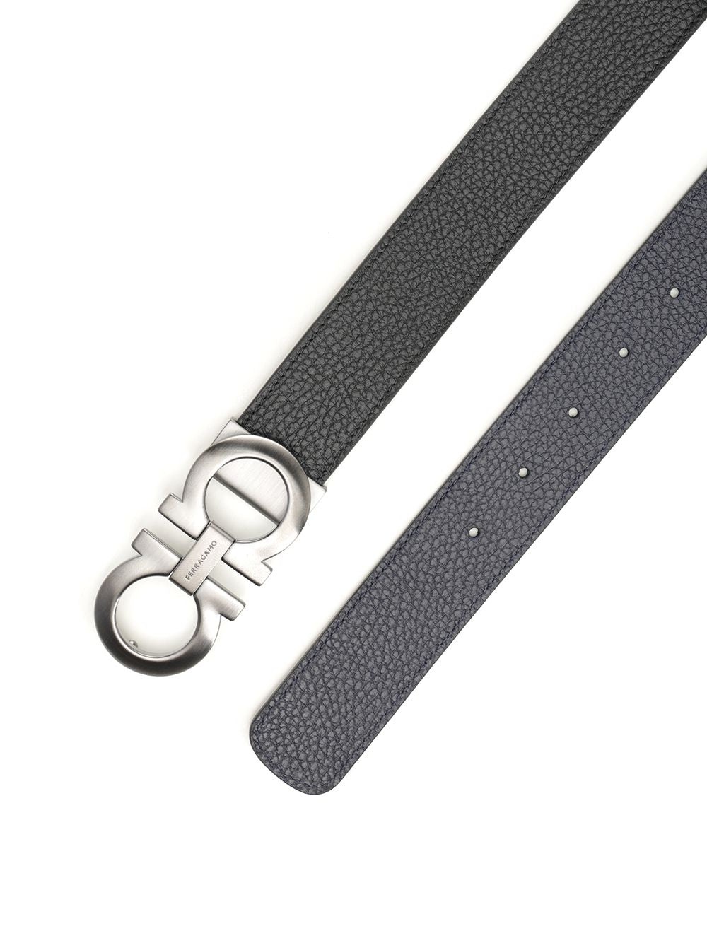 Reversible And Adjustable Gancini Belt Belts Black - 2