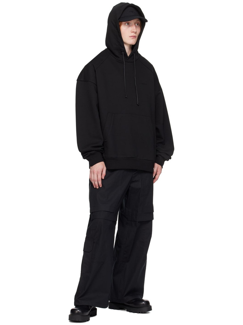 JUUN.J Black Zip Vent Cargo Pants outlook