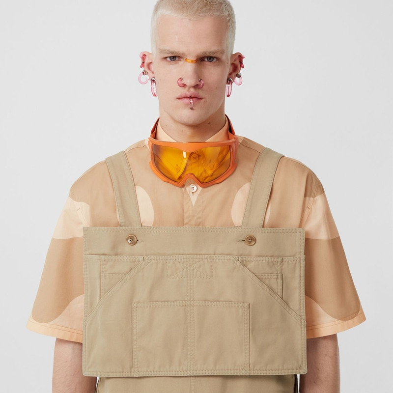 Cotton Twill Bib-front Trousers 3