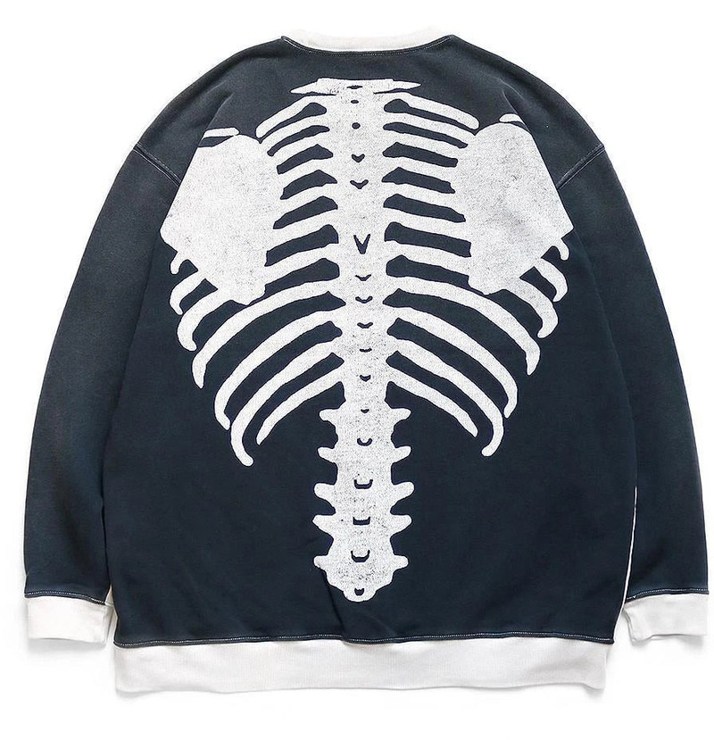 Kapital KAPITAL SWT Knit 2Tones Remake BIG SWT (BONE) 'ECRxBlack' outlook