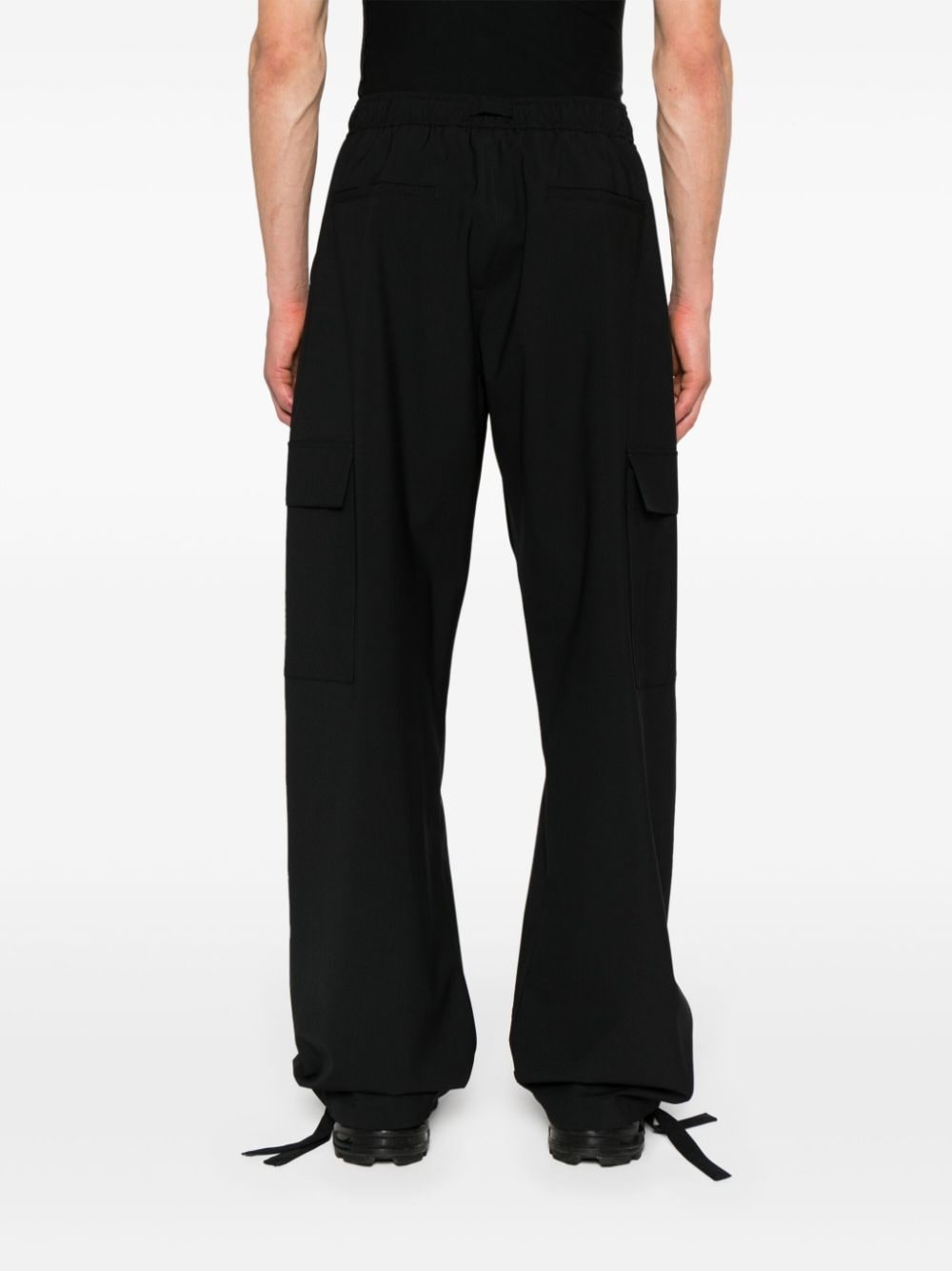 drawstring cargo trousers - 4