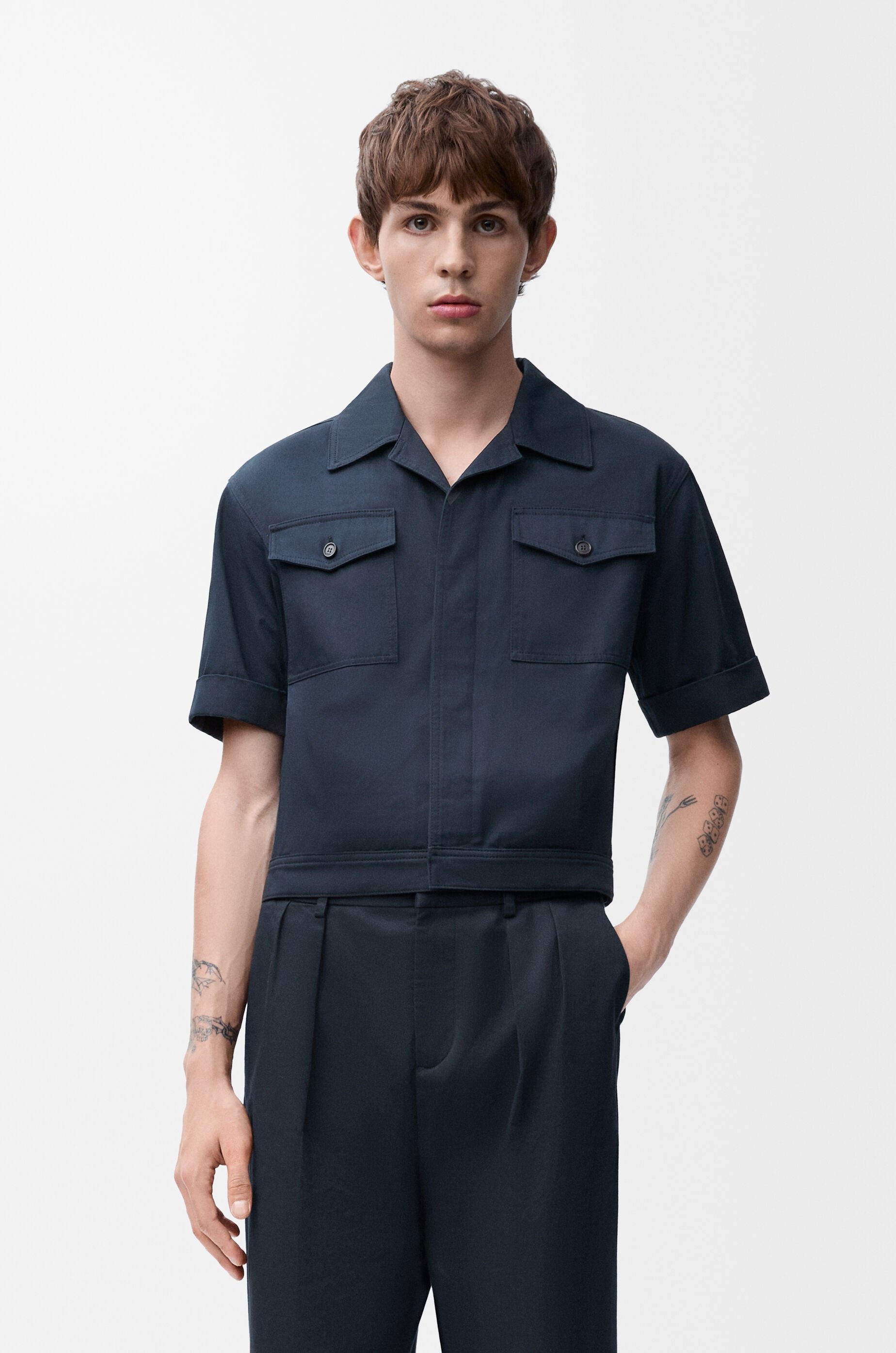 Short sleeve shirt in cotton - 3