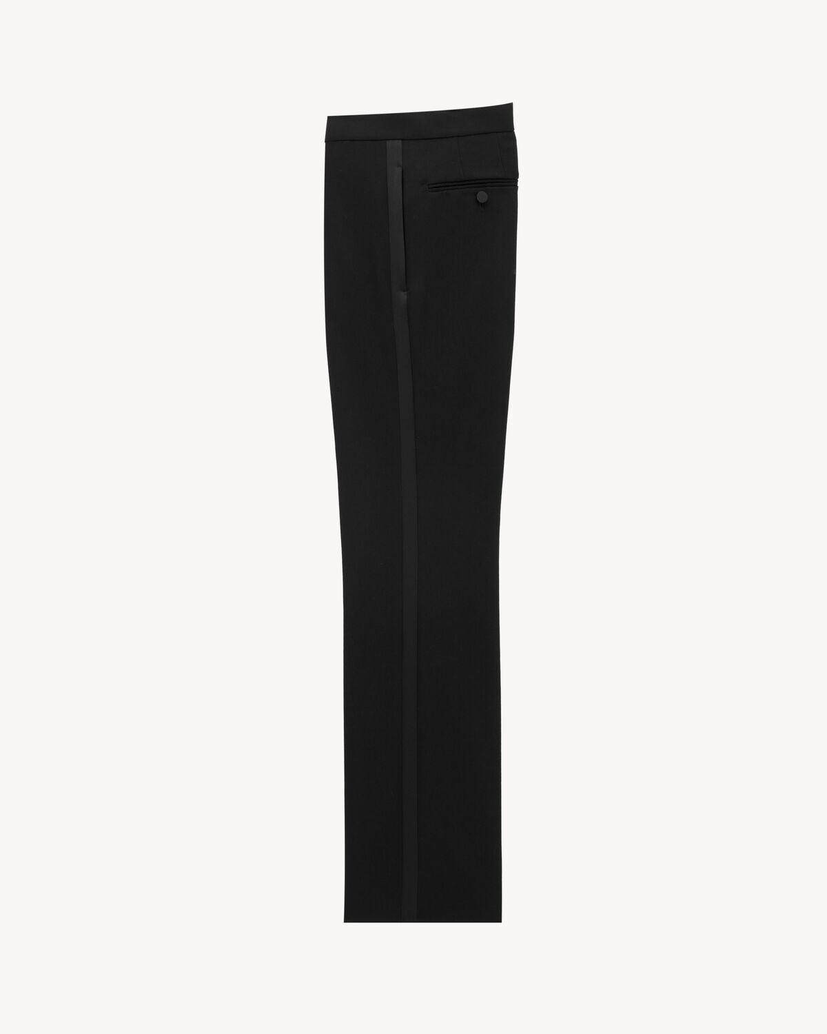 TUXEDO STRAIGHT PANTS IN GRAIN DE POUDRE - 2