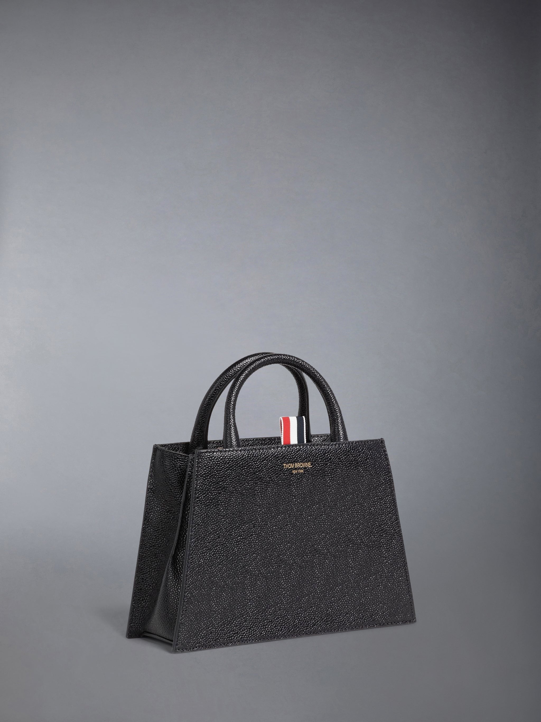 PEBBLE GRAIN SHOULDER STRAP MINI TRAPEZE TOTE - 2