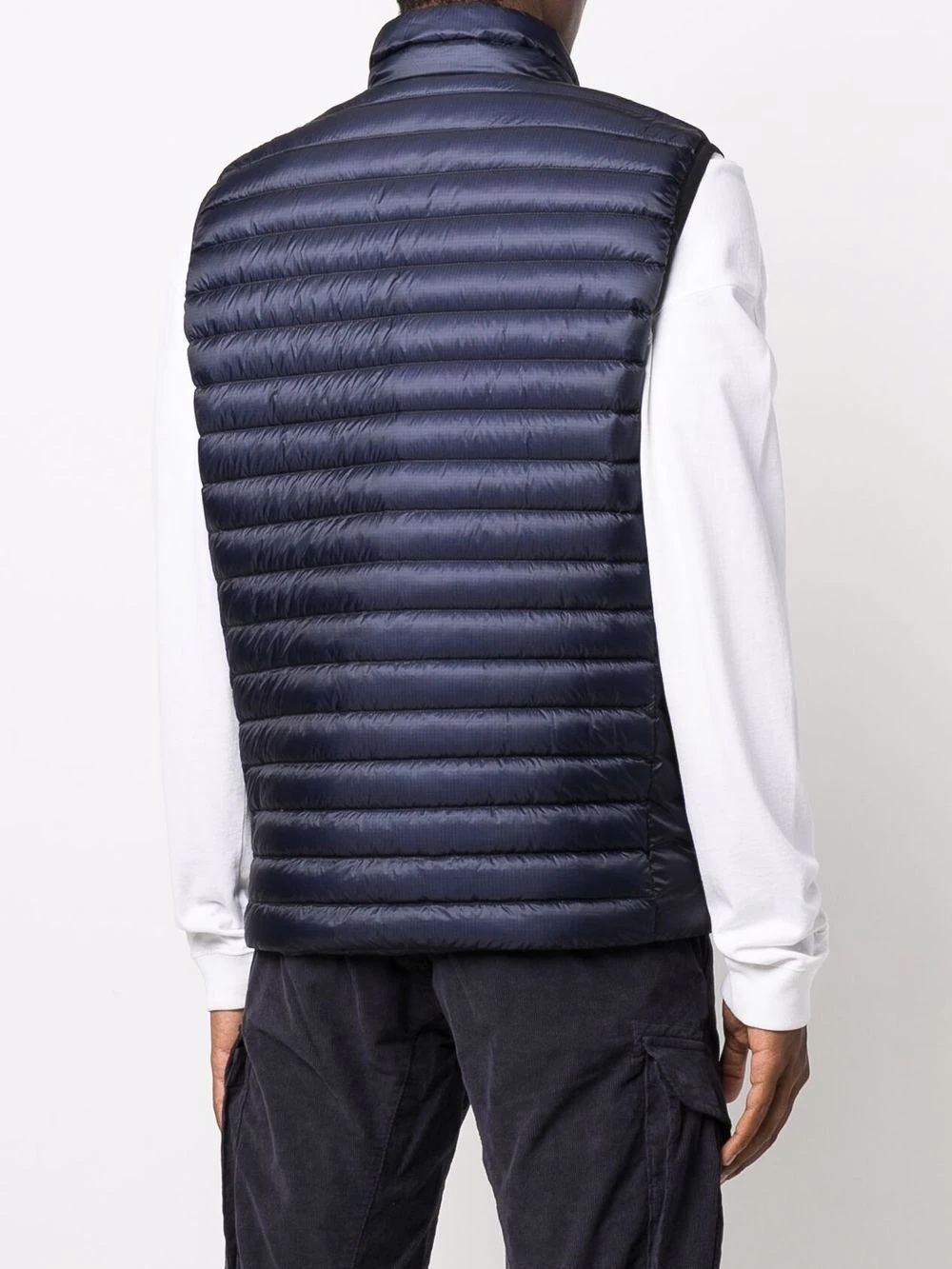 padded zip-up down gilet - 4