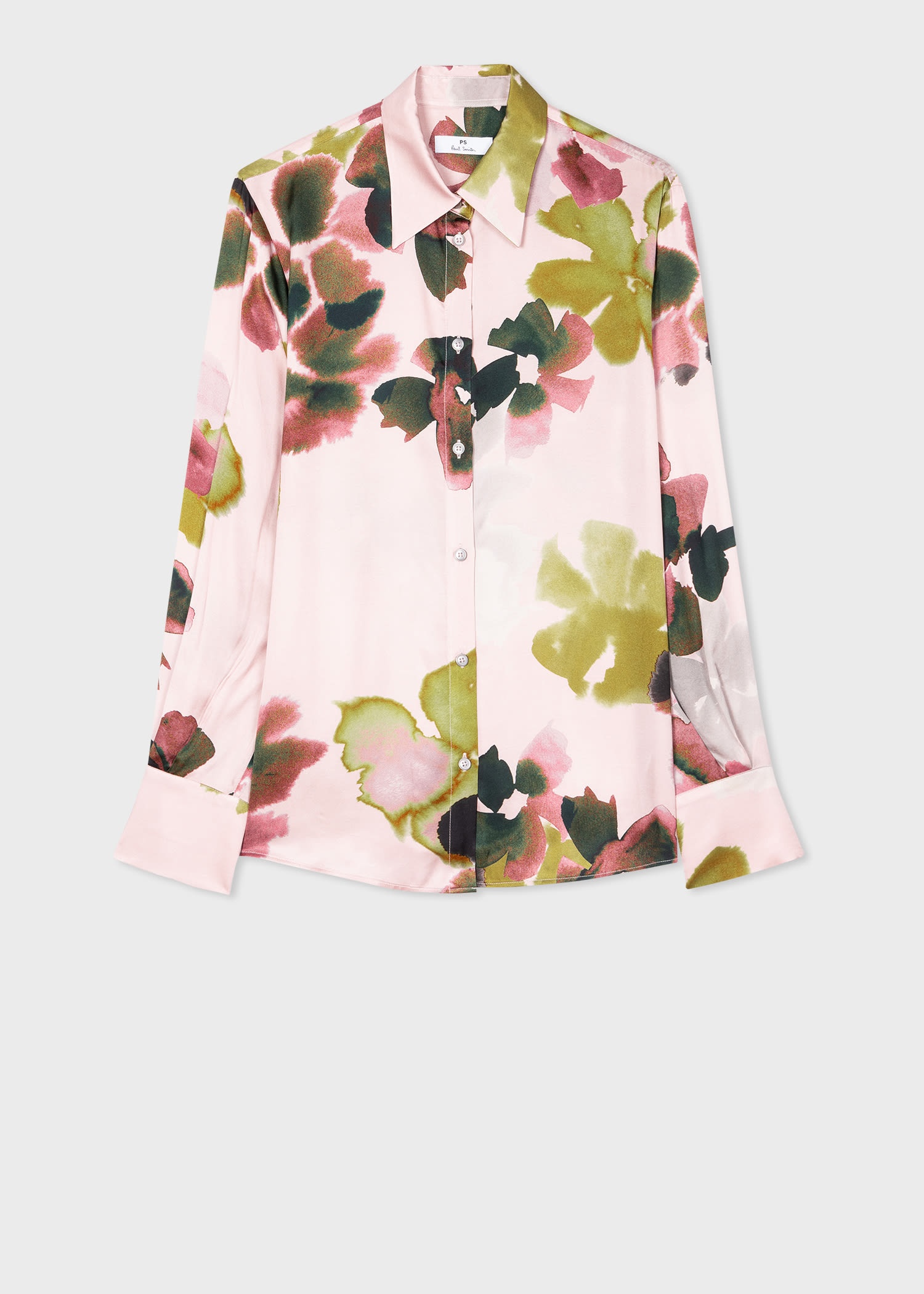 'Floral Watercolour' Print Shirt - 1