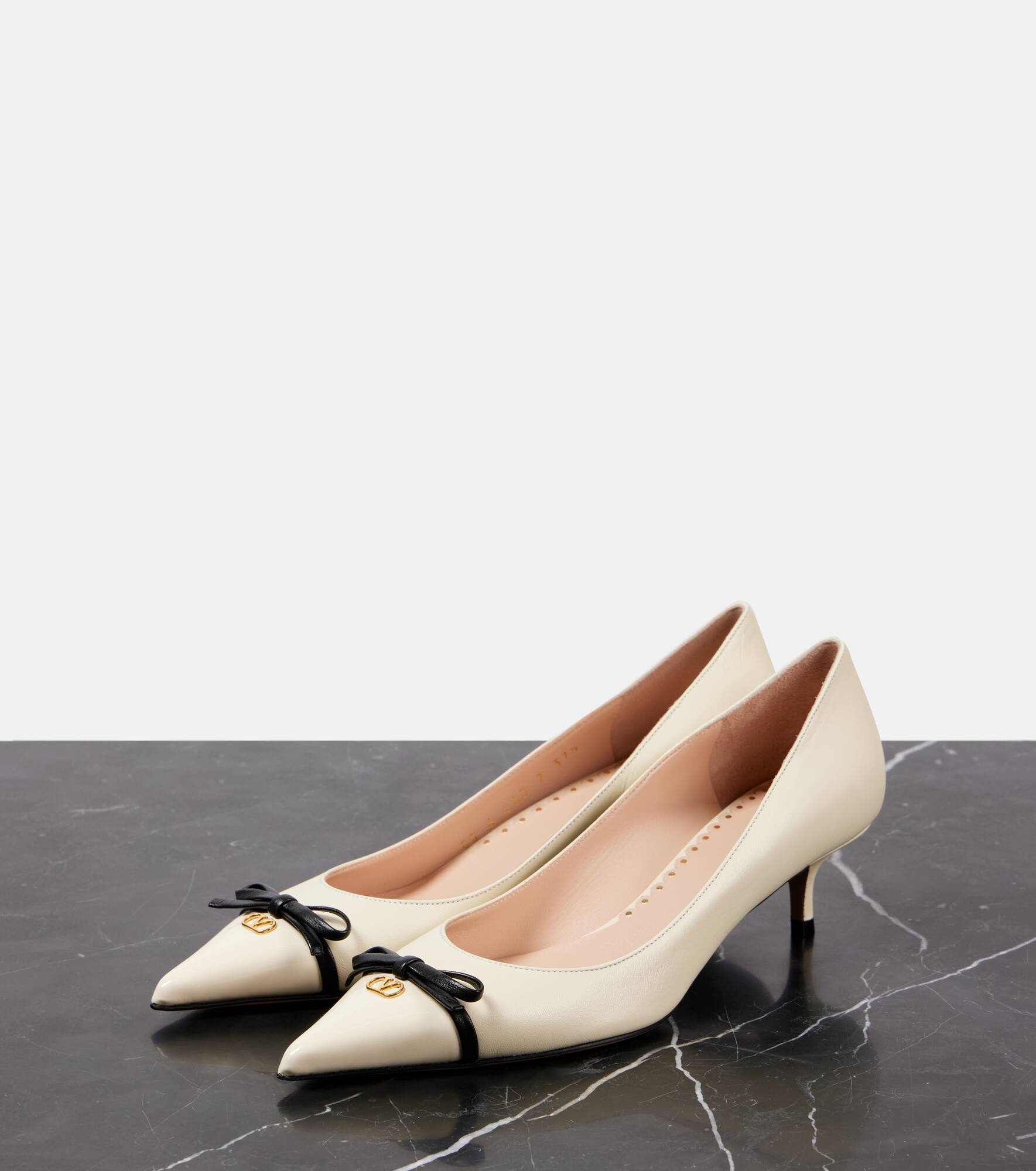Bepointy 45 bow-detail leather pumps - 4