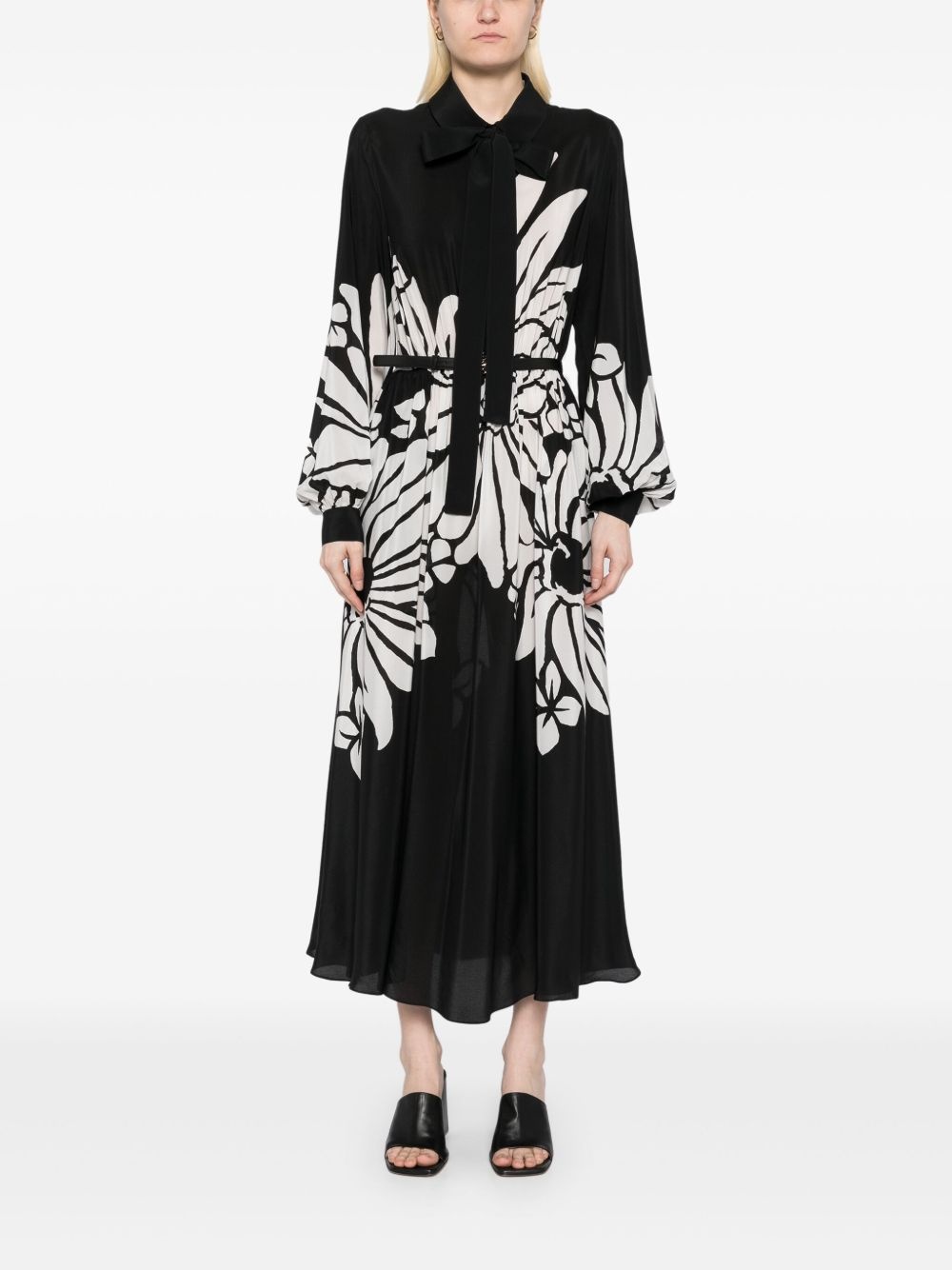 printed silk dress - 2