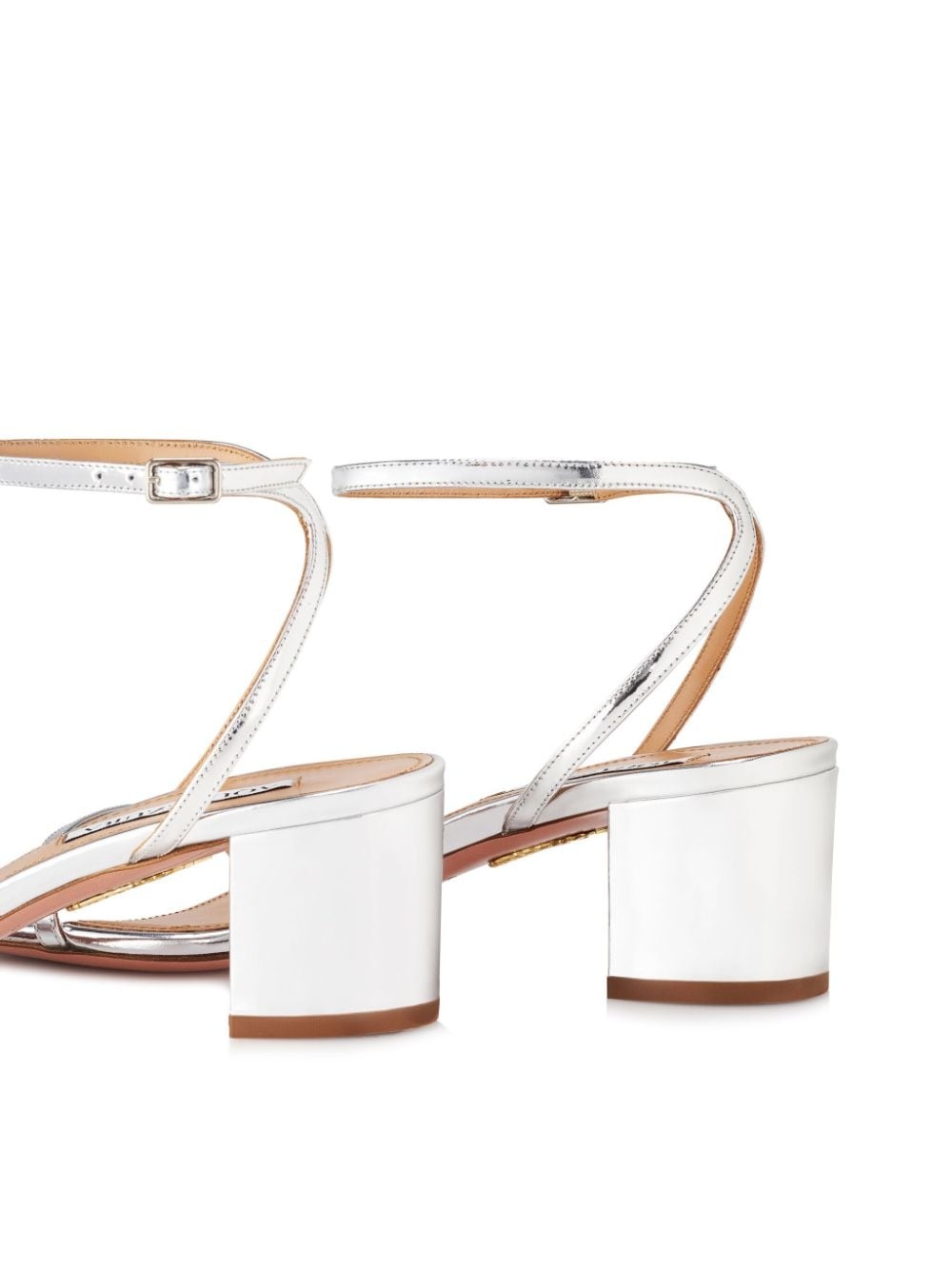 Olie 50mm metallic leather sandals - 3