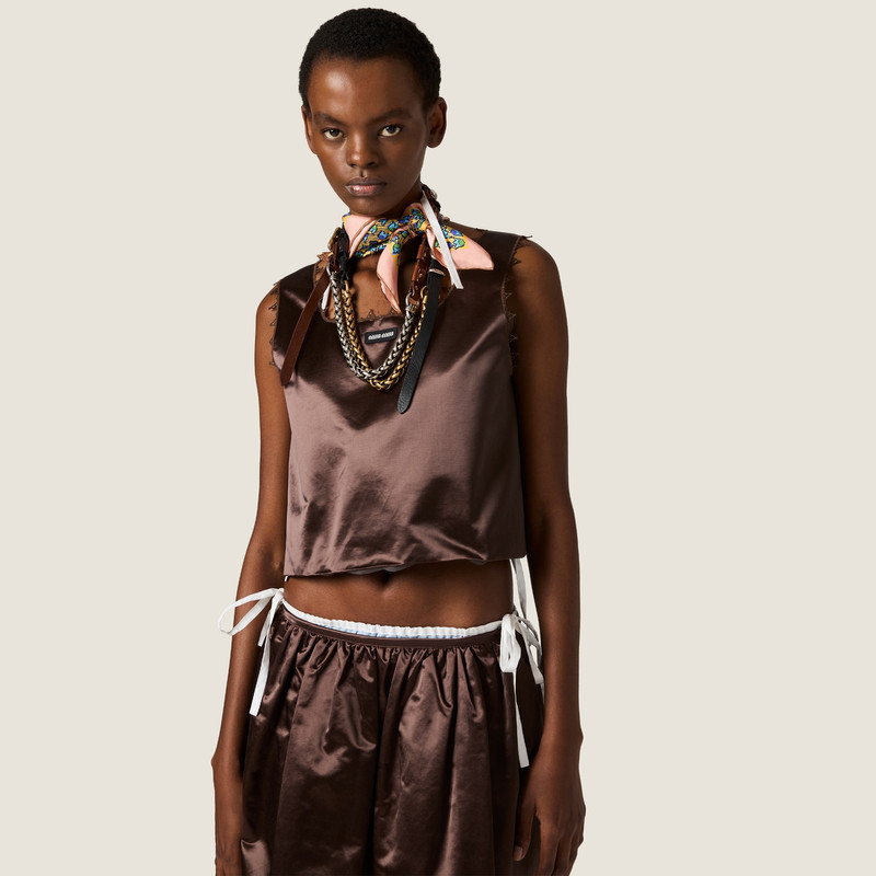 Satin crop top 5